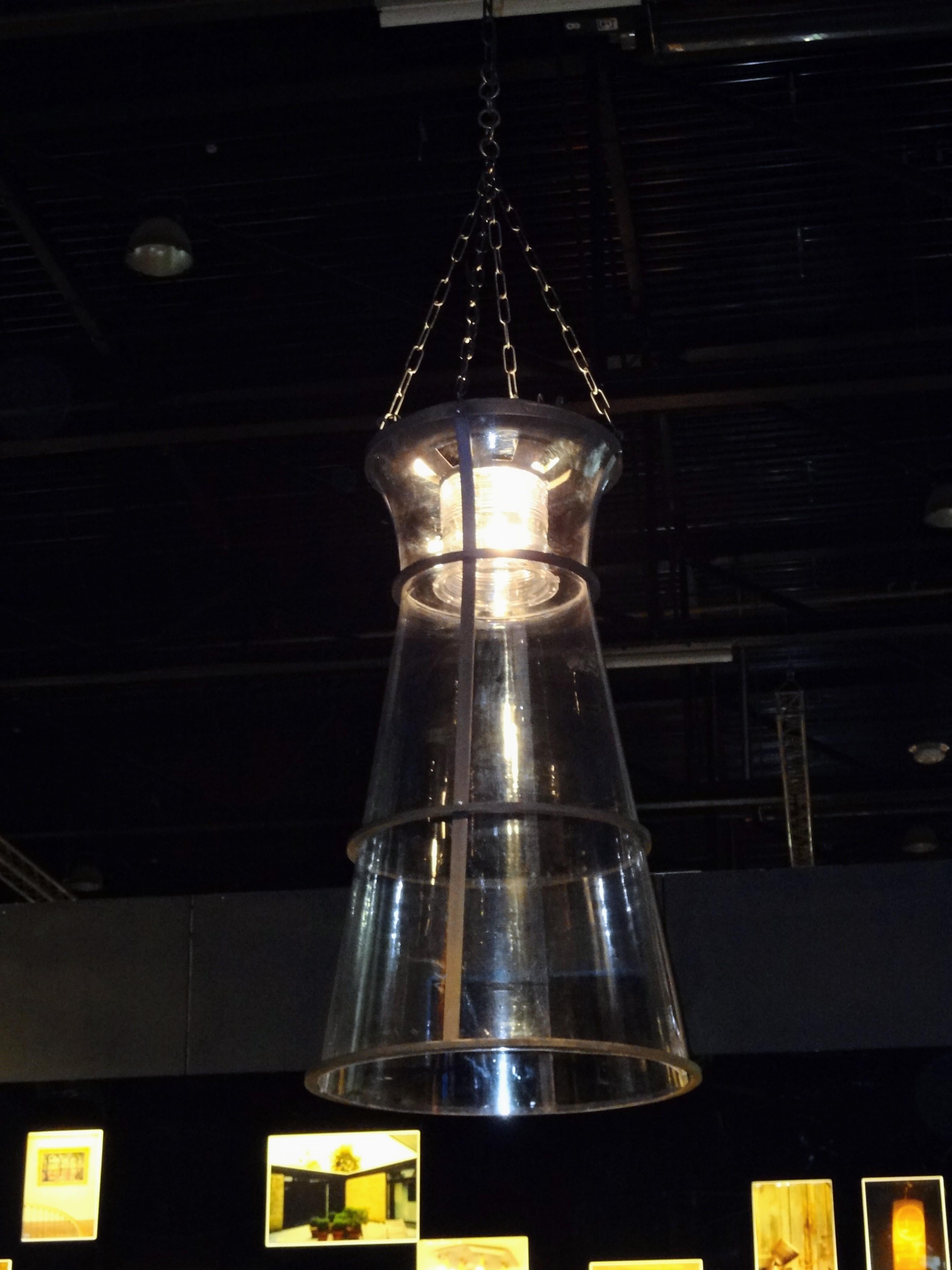 Contemporary Pendant Brass Polycarbonate Halogen or LED For Sale