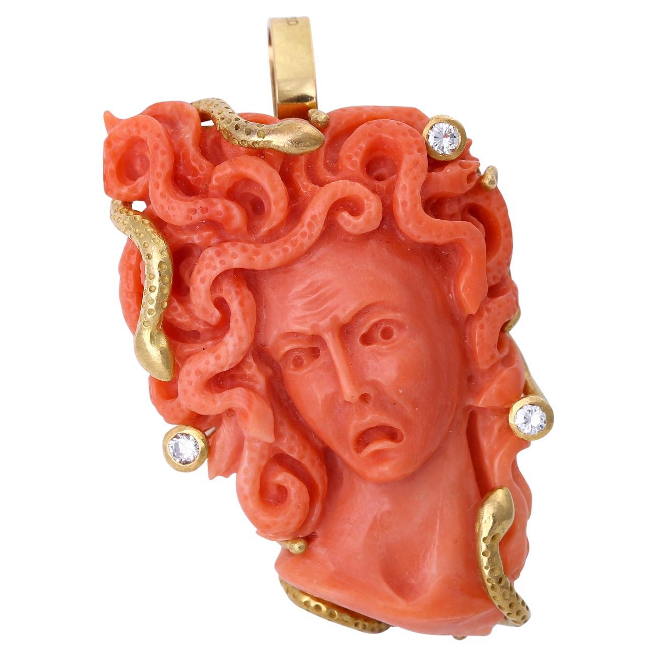 Coral Open Brooch main image 1
