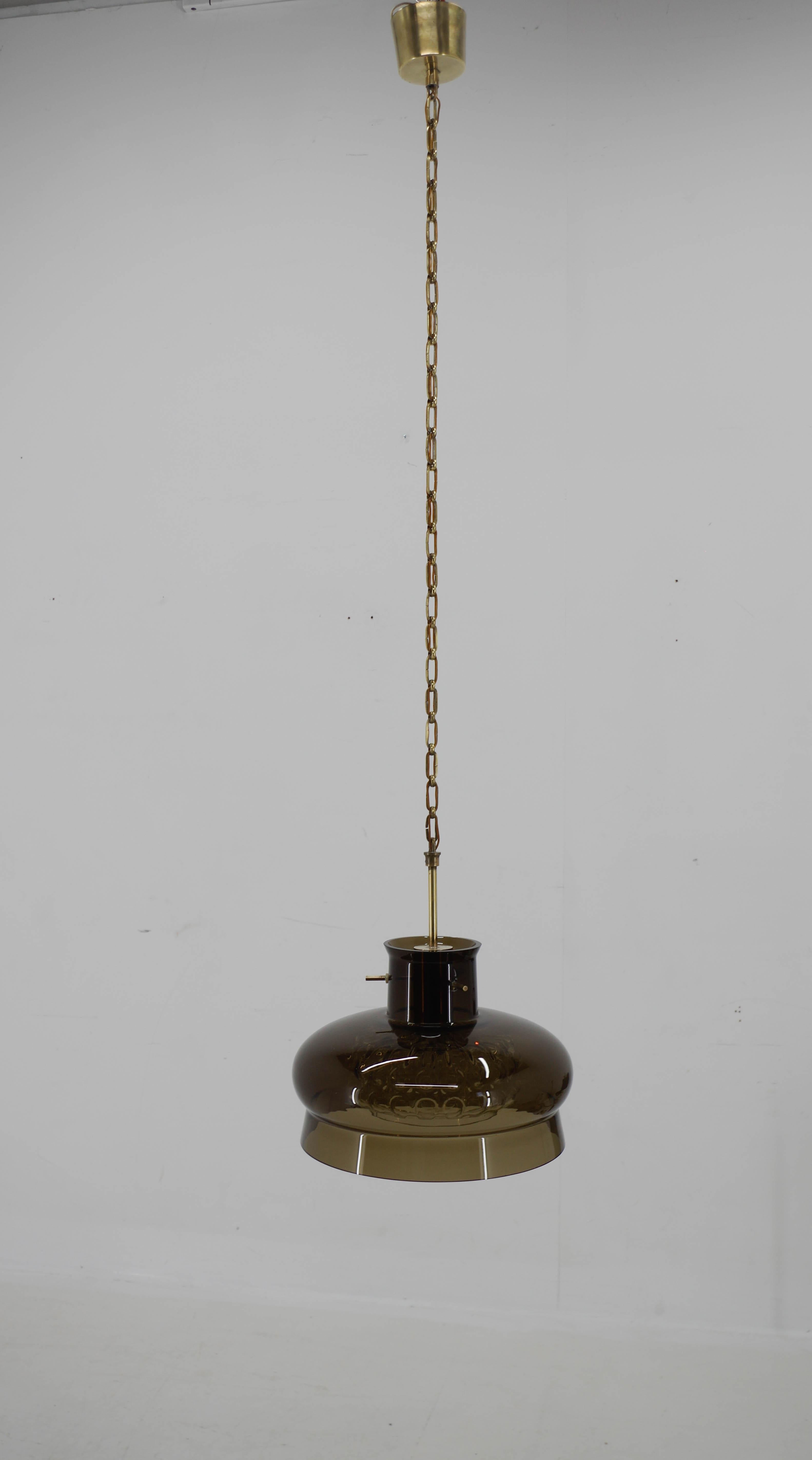Pendant by Carl Fagerlund for Orrefors, 1970s In Good Condition For Sale In Praha, CZ