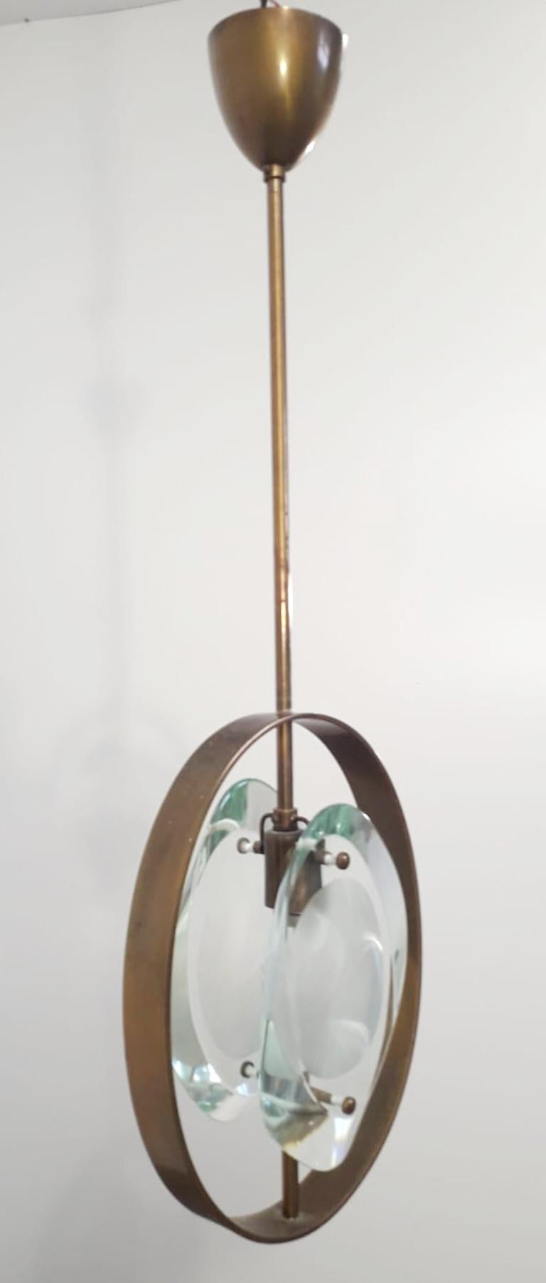 Mid-Century Modern Pendant by Max Ingrand for Fontana Arte