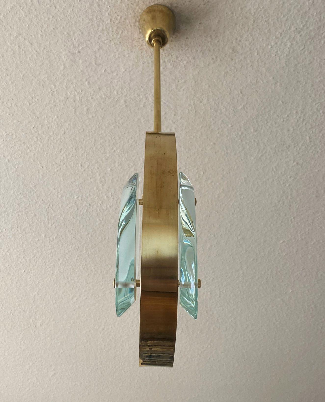 Pendant by Max Ingrand for Fontana Arte Model 1933, Italy, 1961 For Sale 4