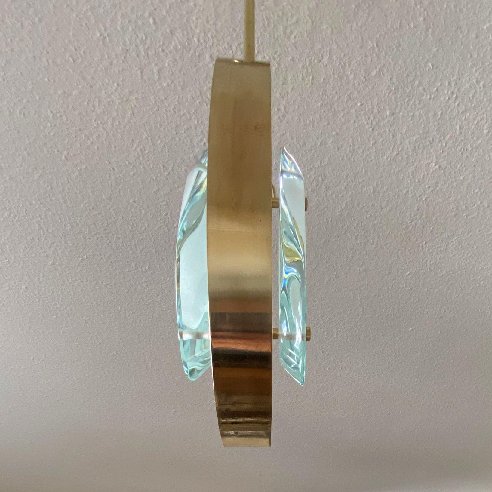 Pendant by Max Ingrand for Fontana Arte Model 1933, Italy, 1961 For Sale 4