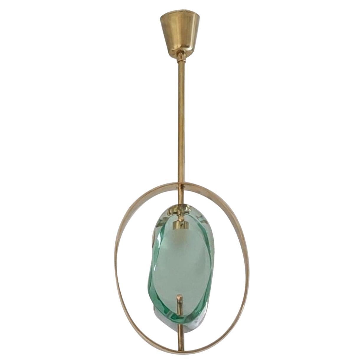 Pendant by Max Ingrand for Fontana Arte Model 1933, Italy, 1961 For Sale