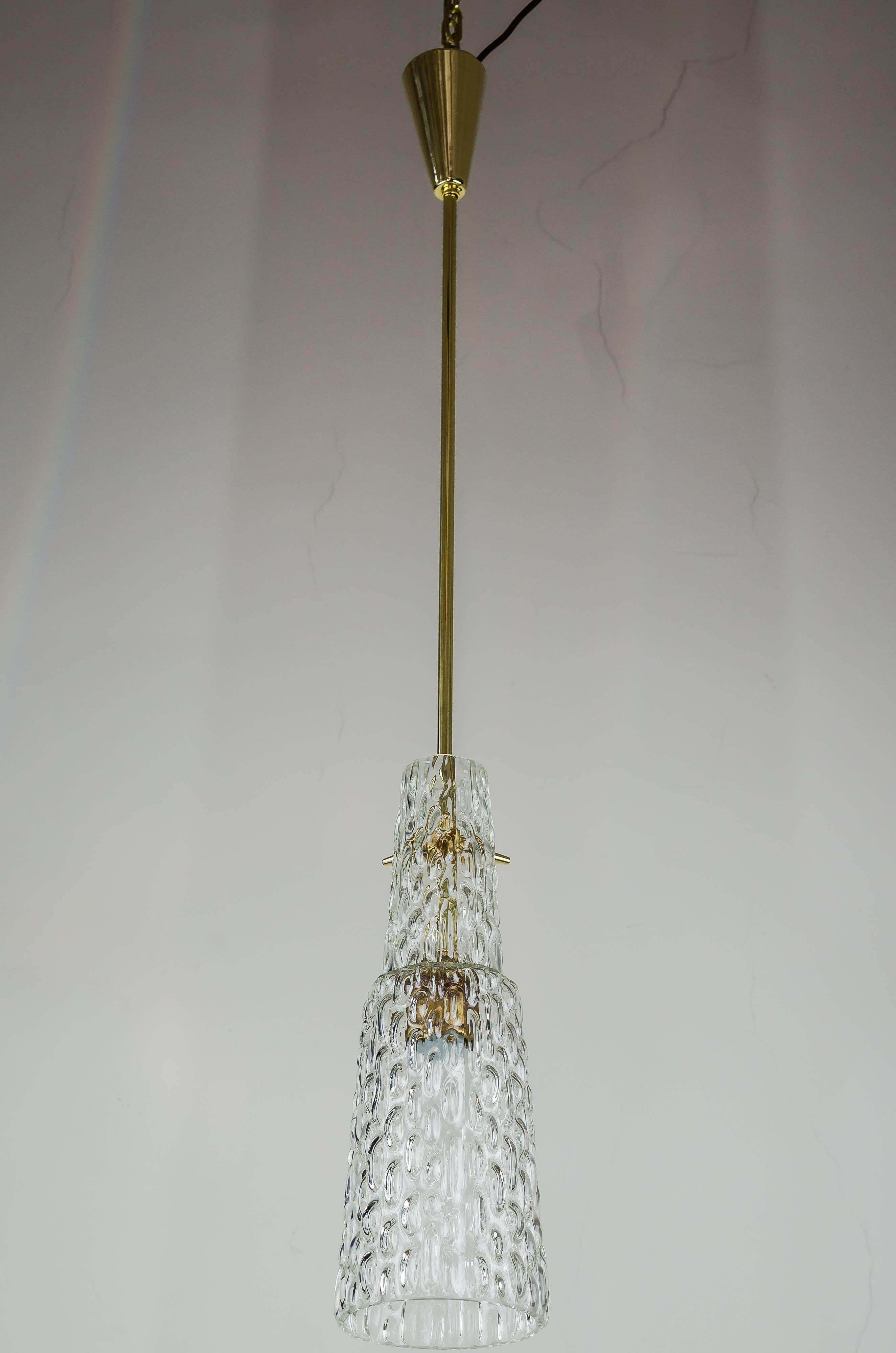 Mid-Century Modern Pendant by Rupert Nikoll, circa 1950s For Sale