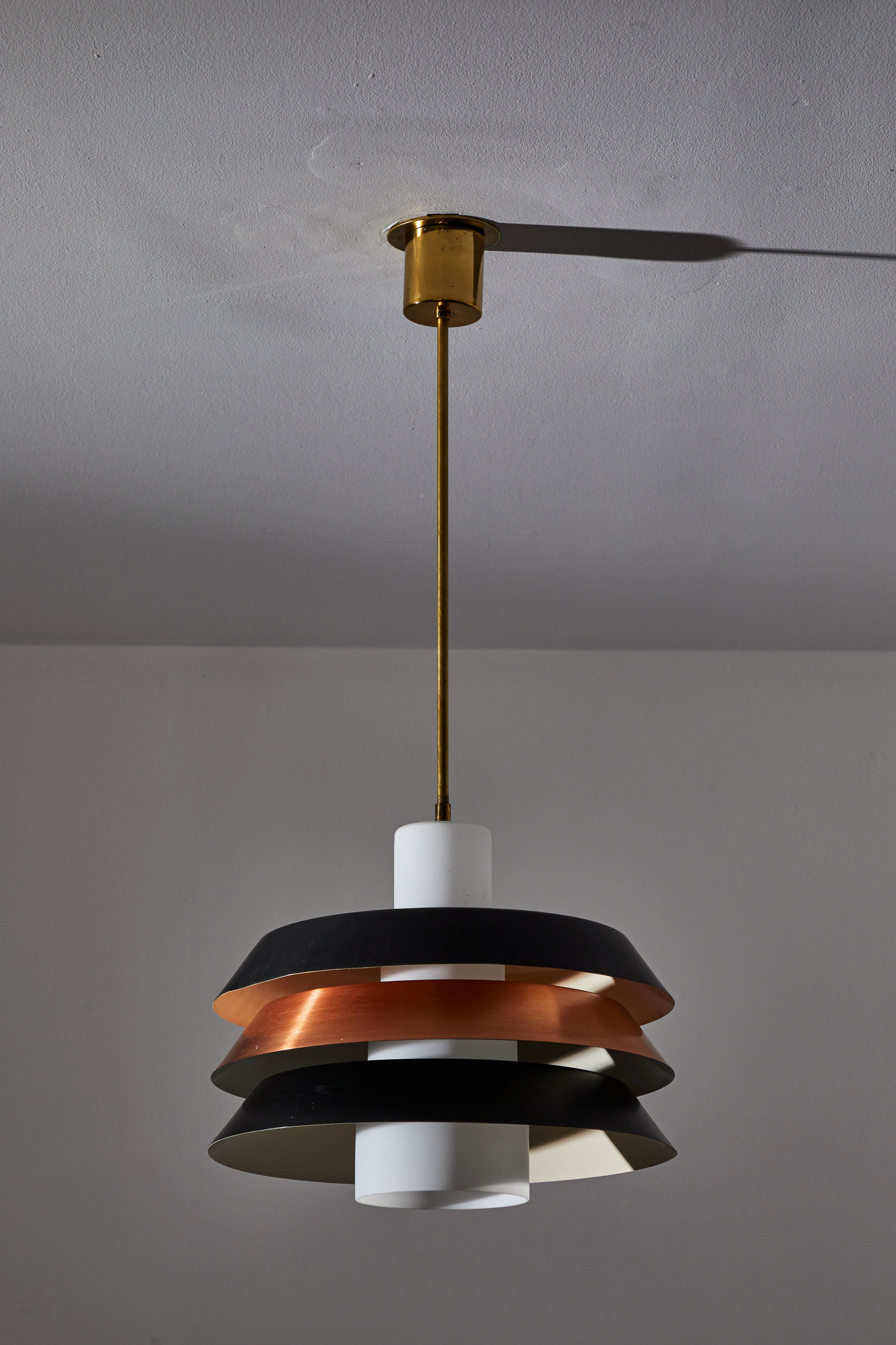Lacquered Pendant In the Style of Stilnovo