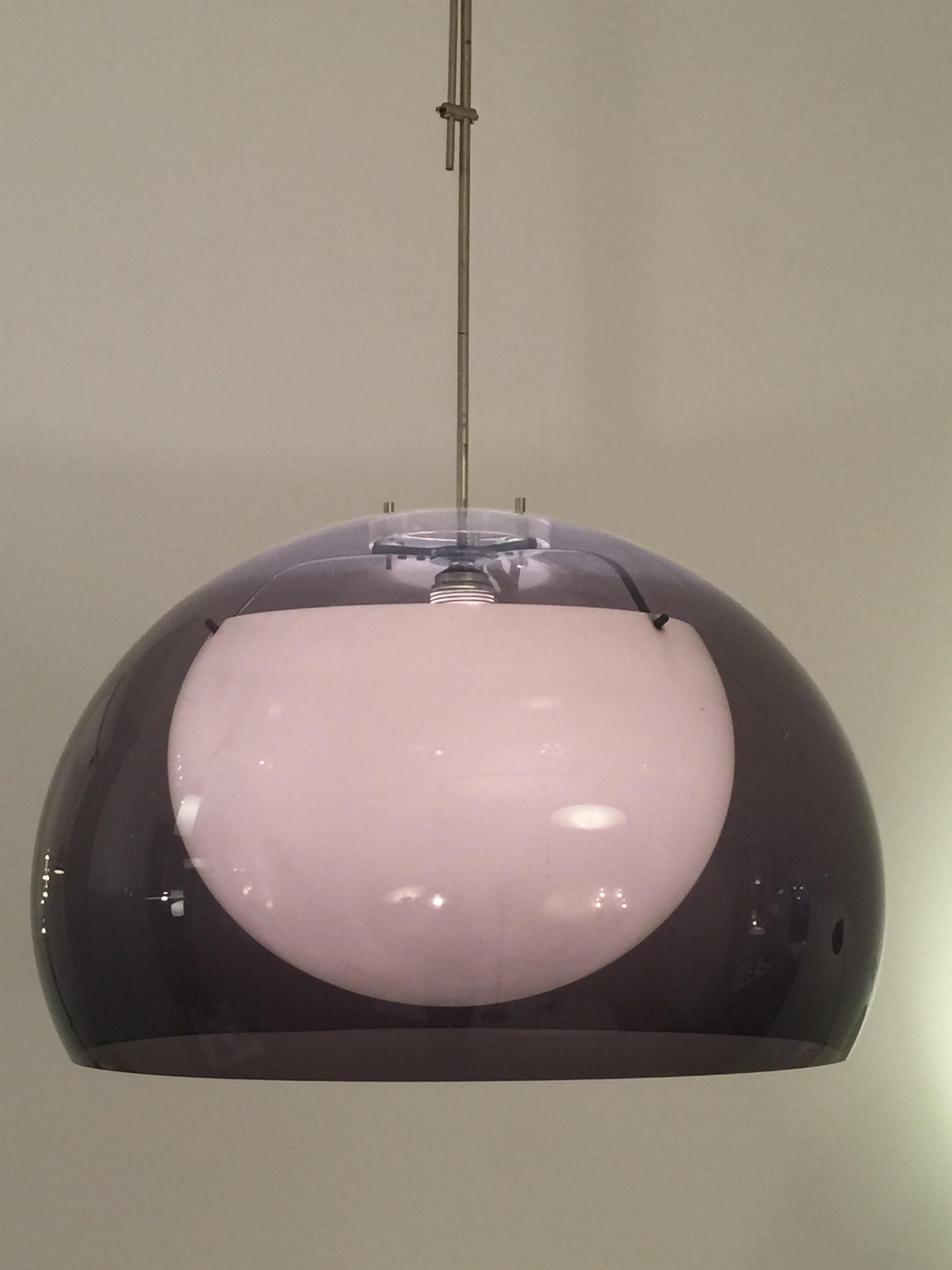 Italian Pendant by Tito Agnoli, O-Luce, Italy, 1961 For Sale