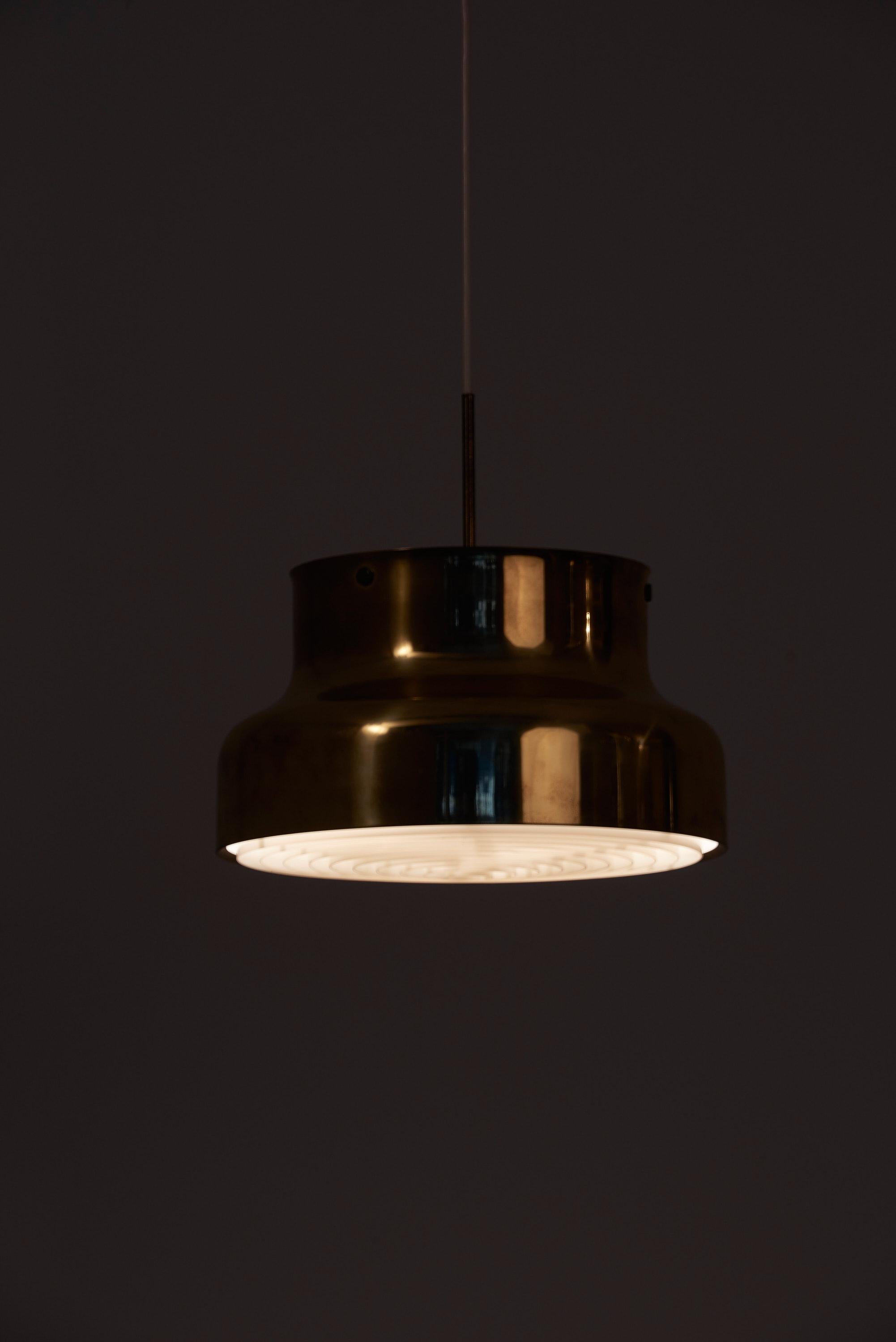 Swedish Pendant Ceiling Lamp Bumling in Brass by Anders Pehrson for Ateljé Lyktan