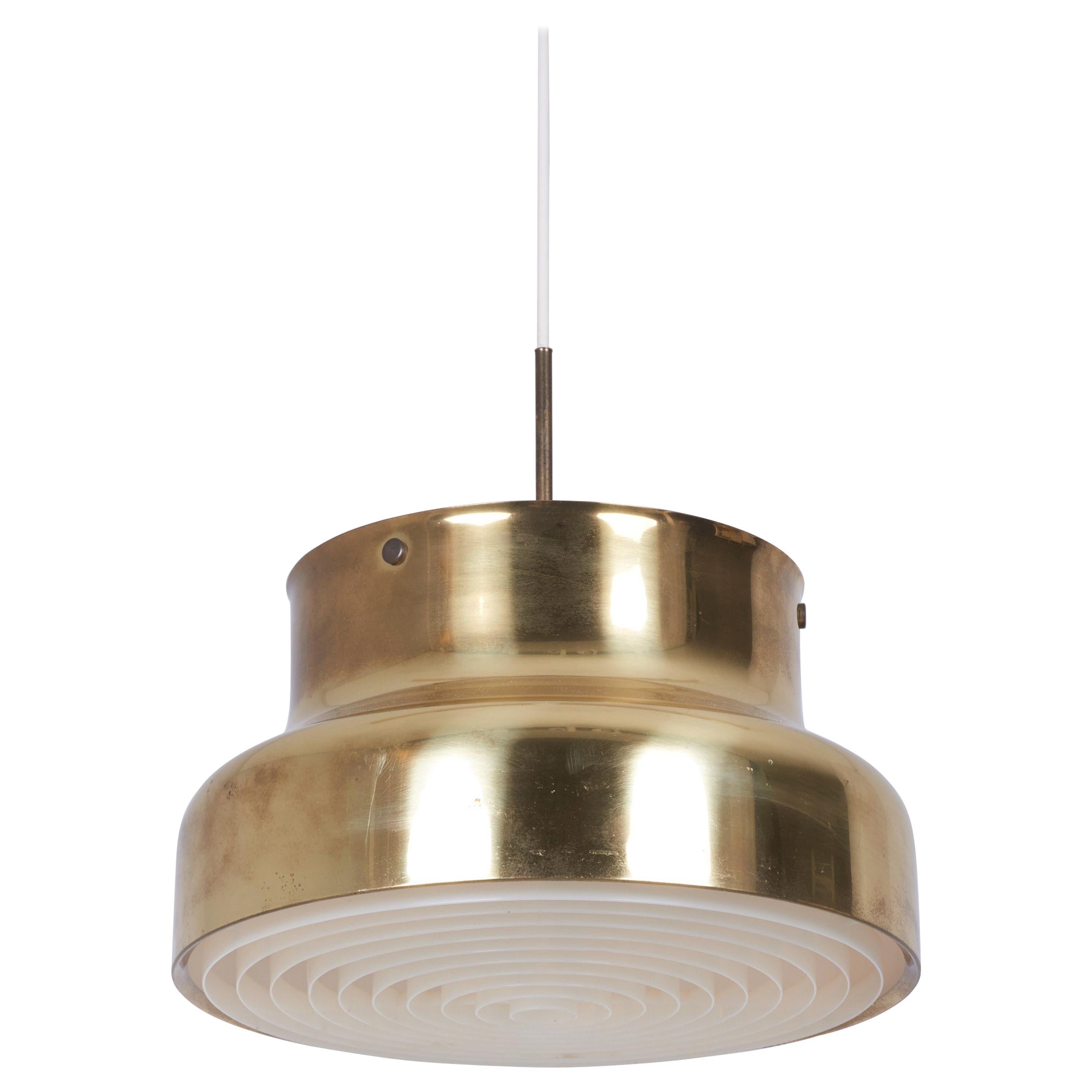 Pendant Ceiling Lamp Bumling in Brass by Anders Pehrson for Ateljé Lyktan
