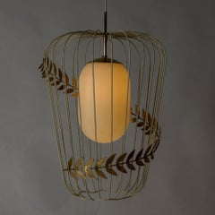Pendant Ceiling Light by Hans Bergström for Ateljé Lyktan, Sweden, 1940s