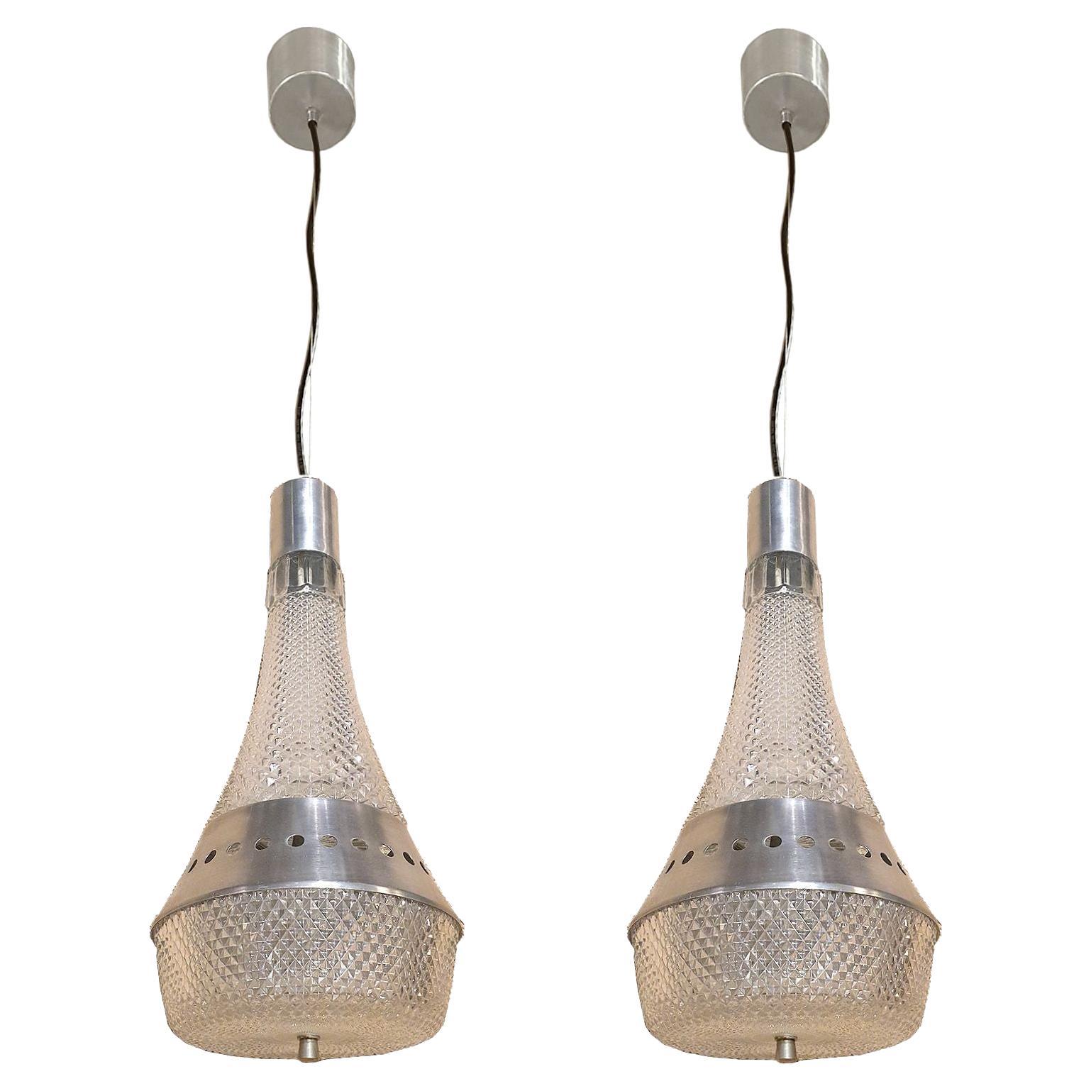 Italian Pendant ceiling Lights - A pair