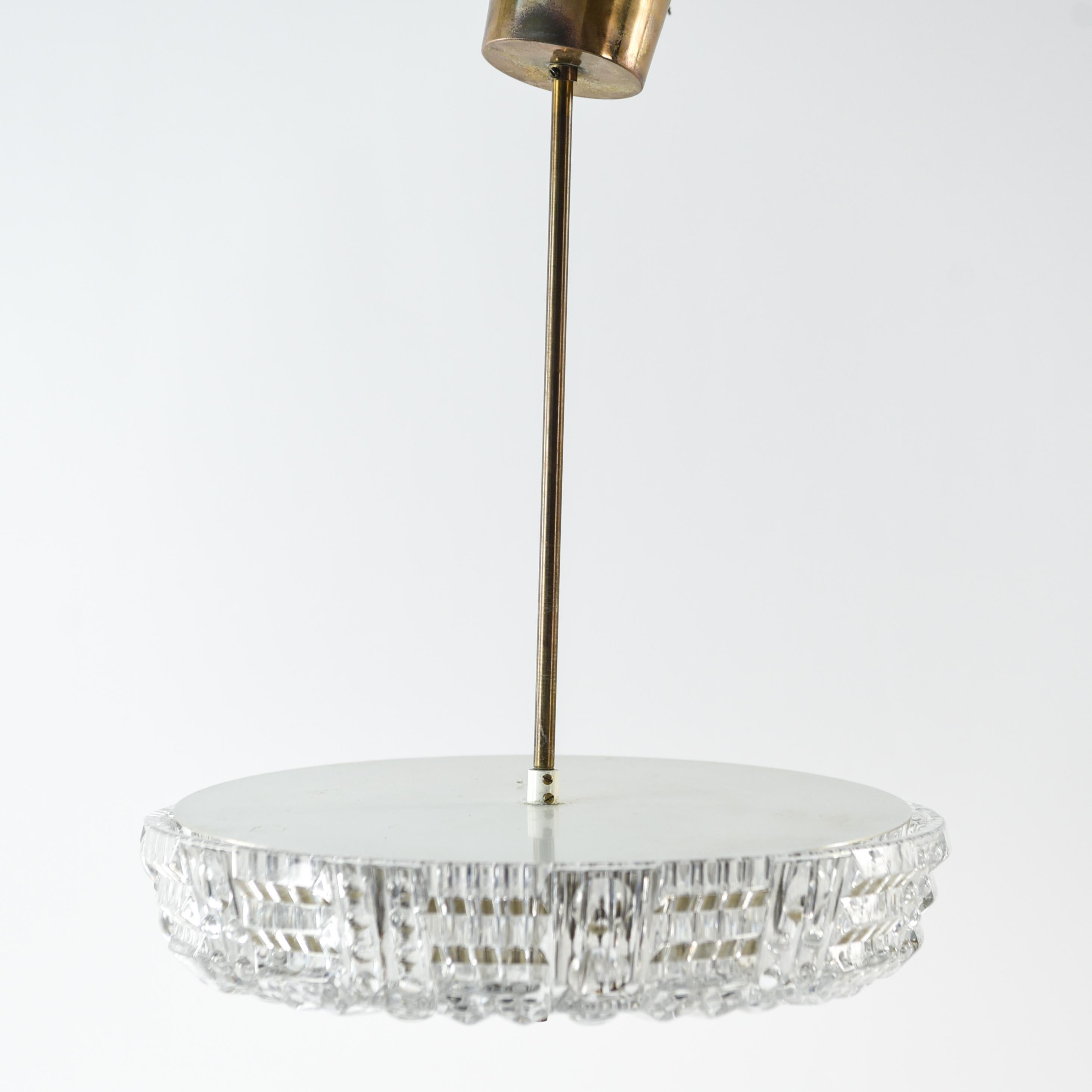 Swedish Pendant Chandelier by Carl Fagerlund for Orrefors
