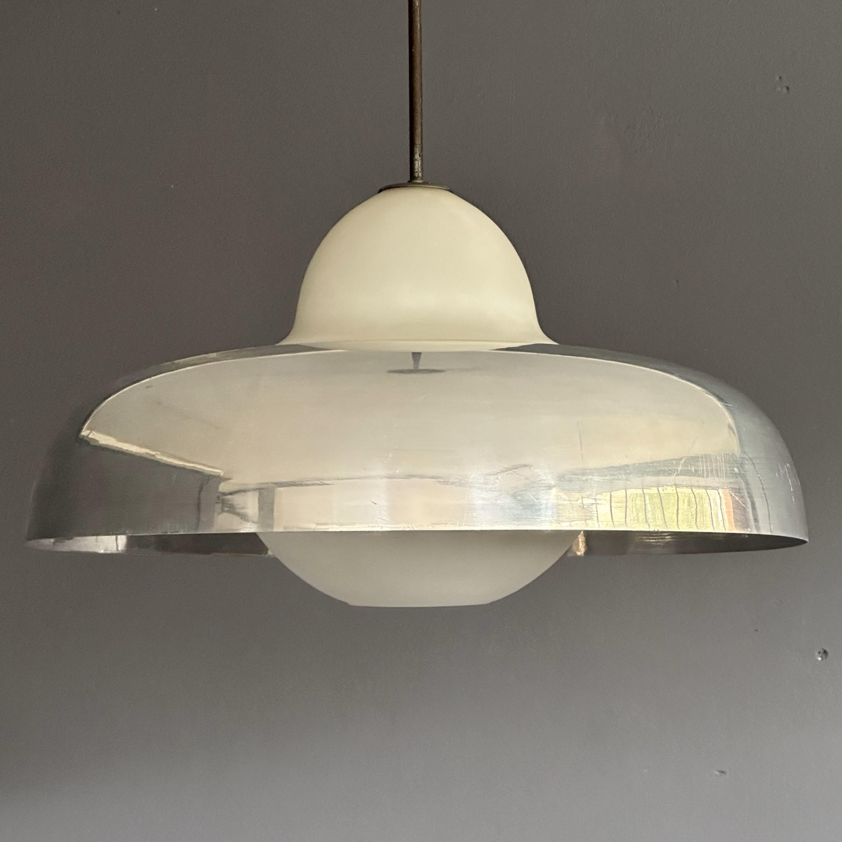 Pendant Chandeliers Lamp “LS8” by Luigi Caccia Dominioni, for AZUCENA, 1958 In Good Condition For Sale In Milan, IT