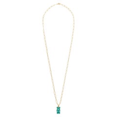 Pendant  Chunk Mint Necklace Gummy Bear Unisex Silver Greek Jewelry