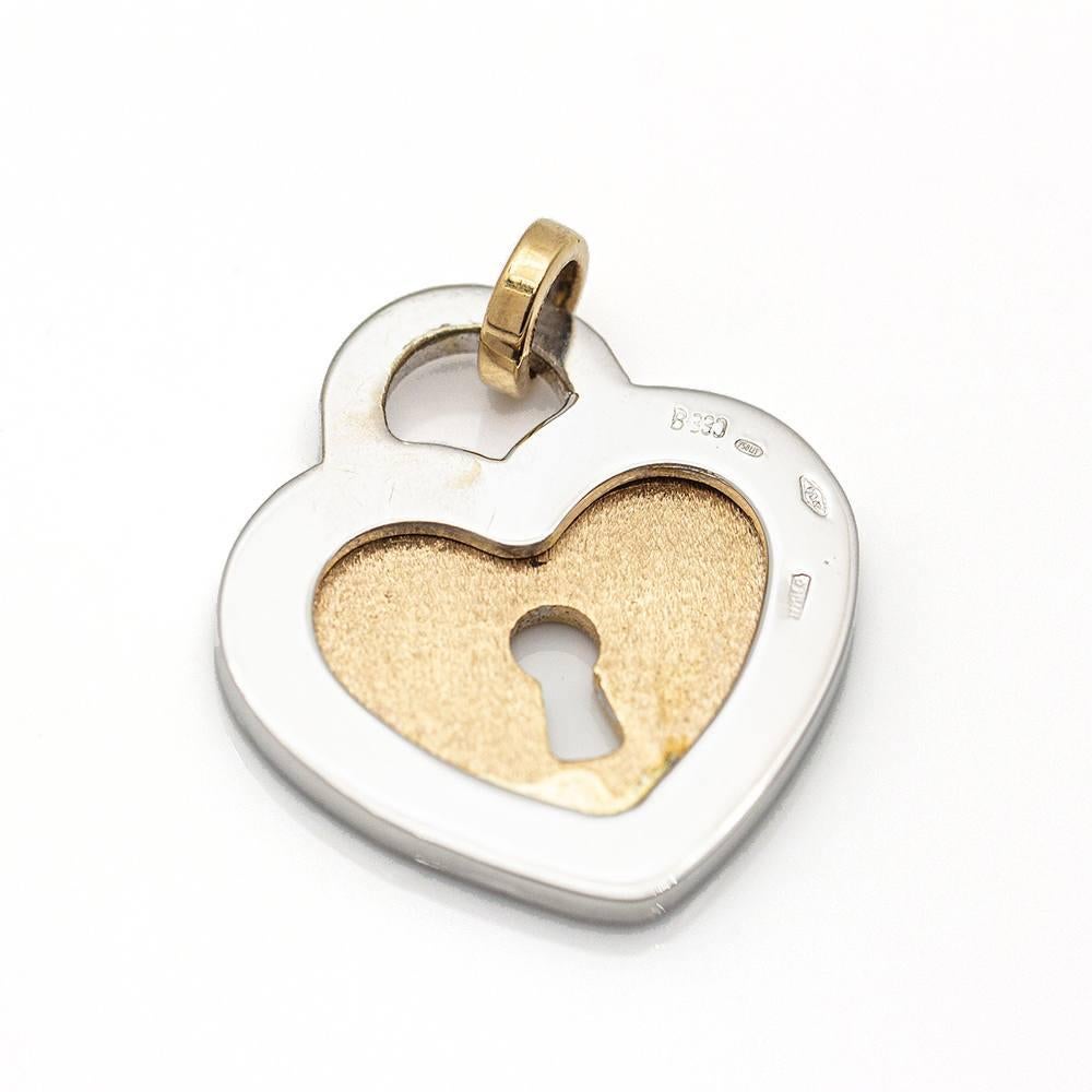 Women's Pendant CLE D'AMOUR in Gold and Diamonds For Sale