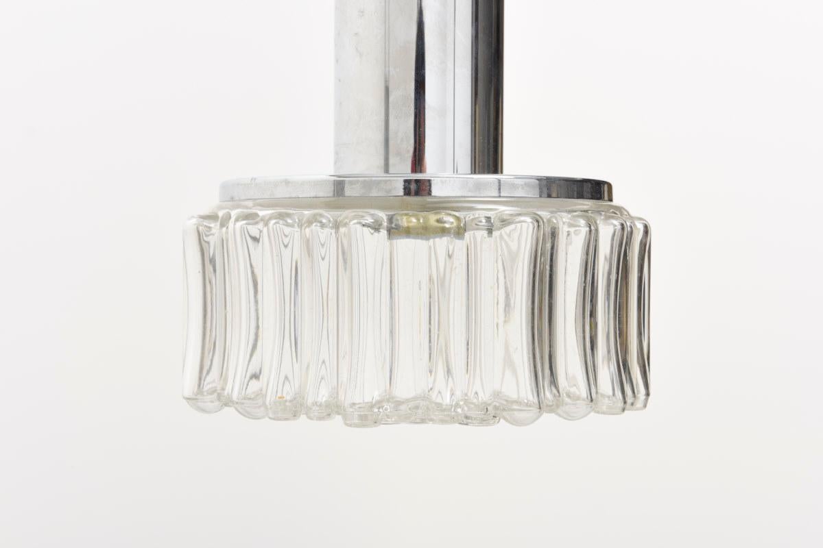 Pendant Clear Bubble Lights by Helena Tynell, for Limburg Glashutte, Germany In Good Condition In Antwerp, BE