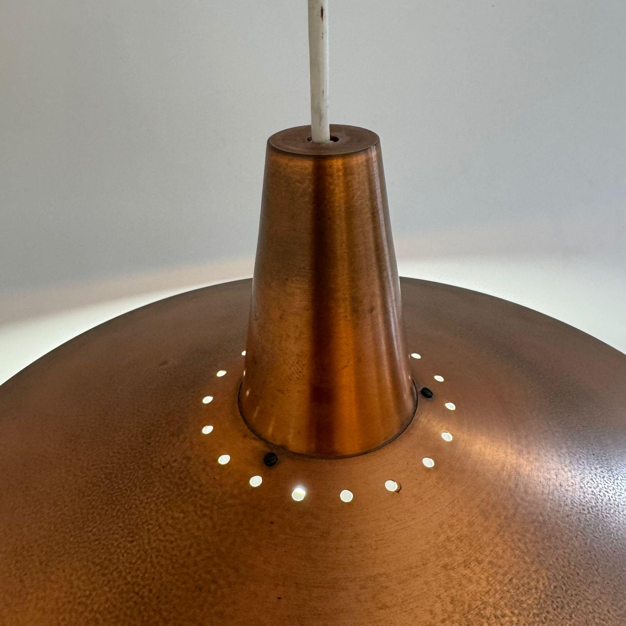 Pendant copper lamp, Denmark 1960 Mid-20th Century en venta