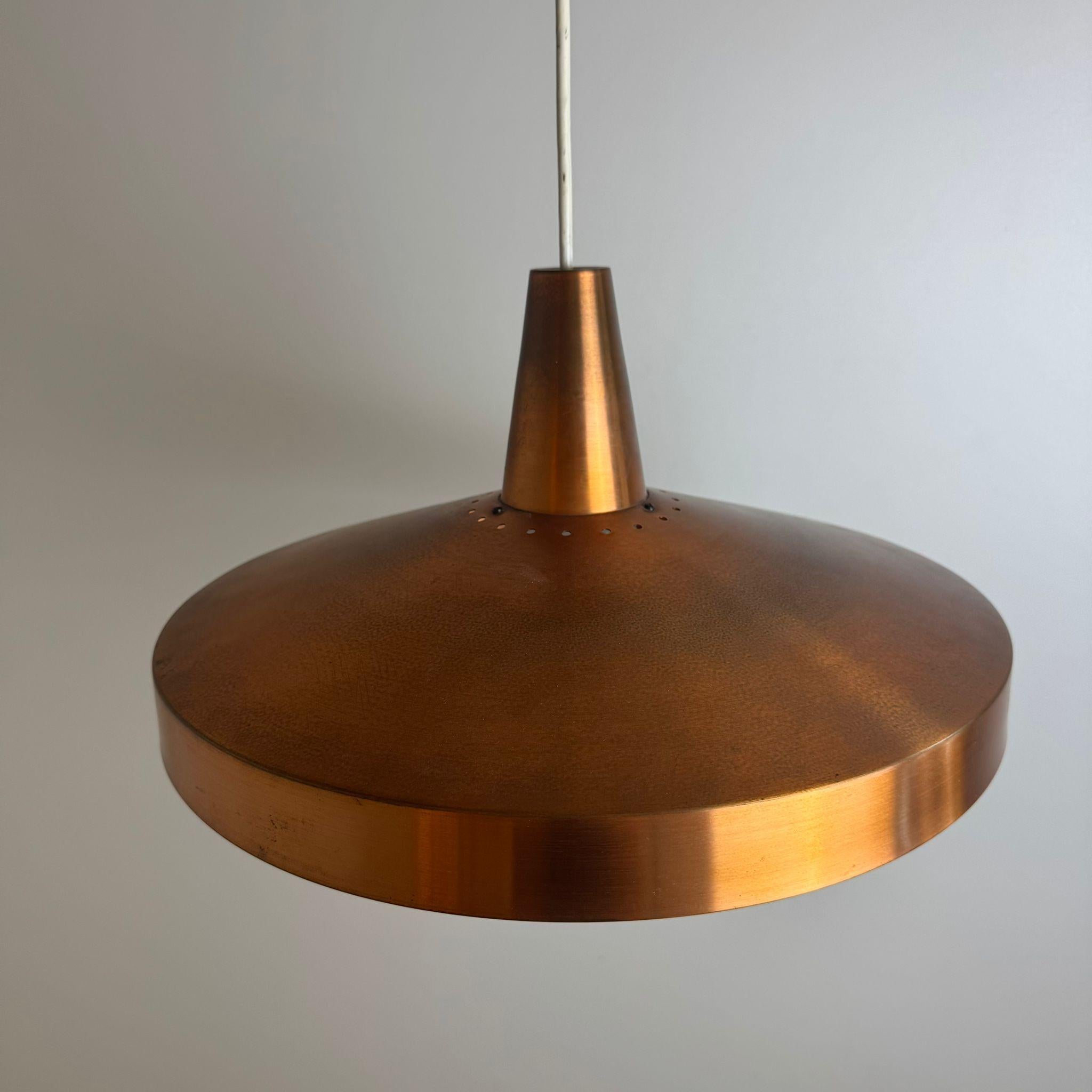 Pendant copper lamp, Denmark 1960 en venta 3