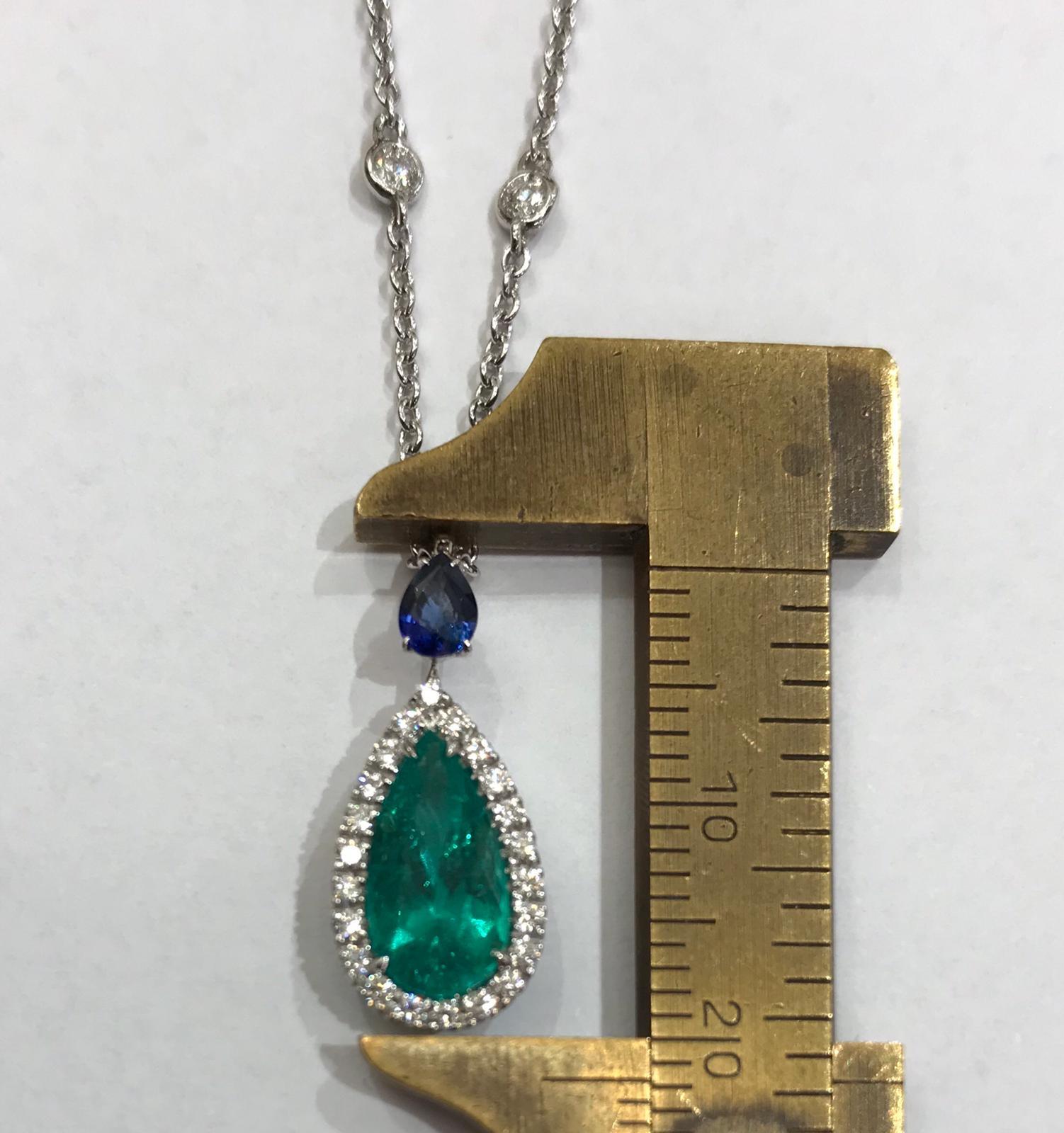 sapphire and emerald necklace