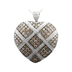 Pendant featuring Chocolate 
Vanilla Diamonds set in 14K Vanilla Gold