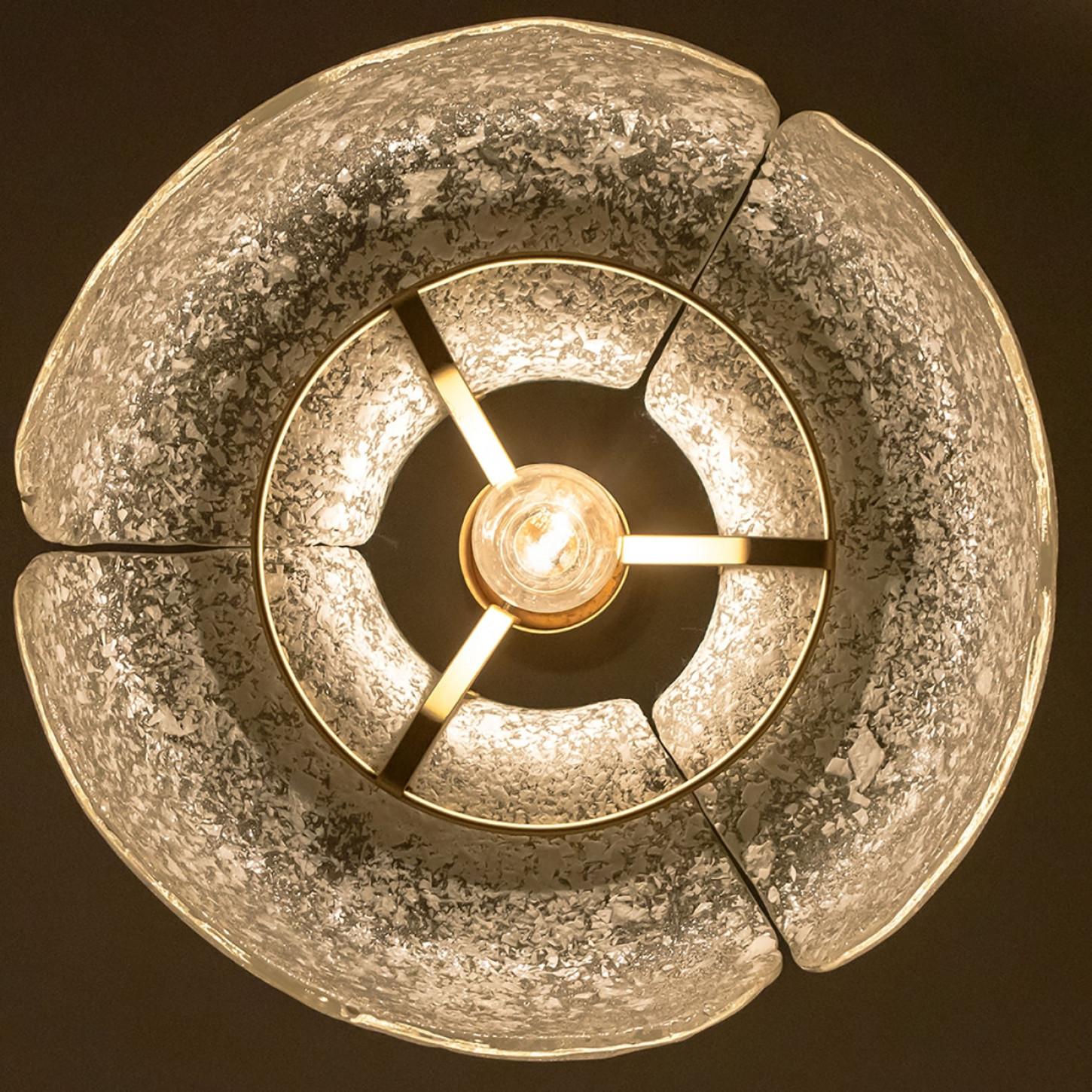 Pendant Flower Lamp by Hillebrand, Europe, Germany For Sale 5