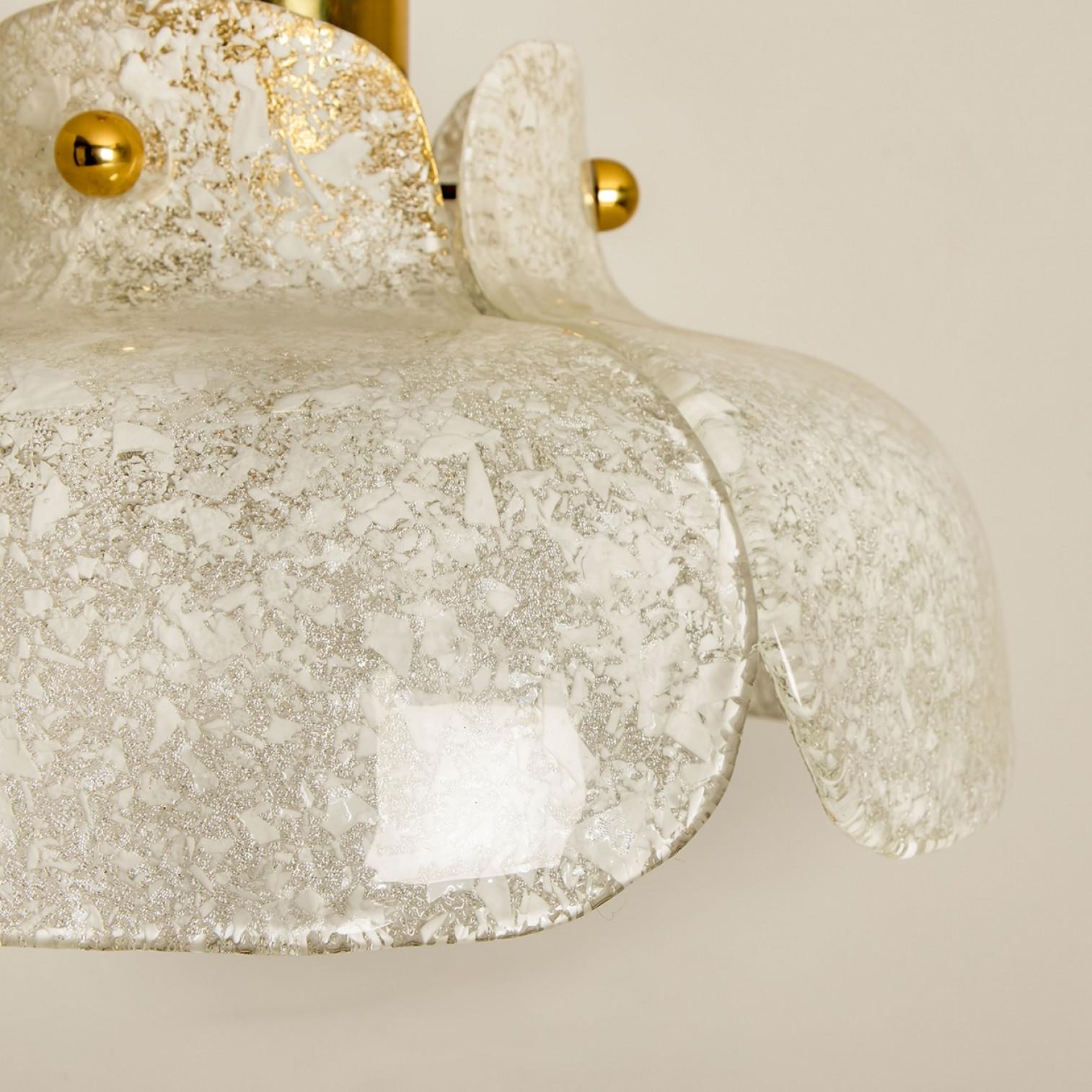 Pendant Flower Lamp by Hillebrand, Europe, Germany In Good Condition For Sale In Rijssen, NL