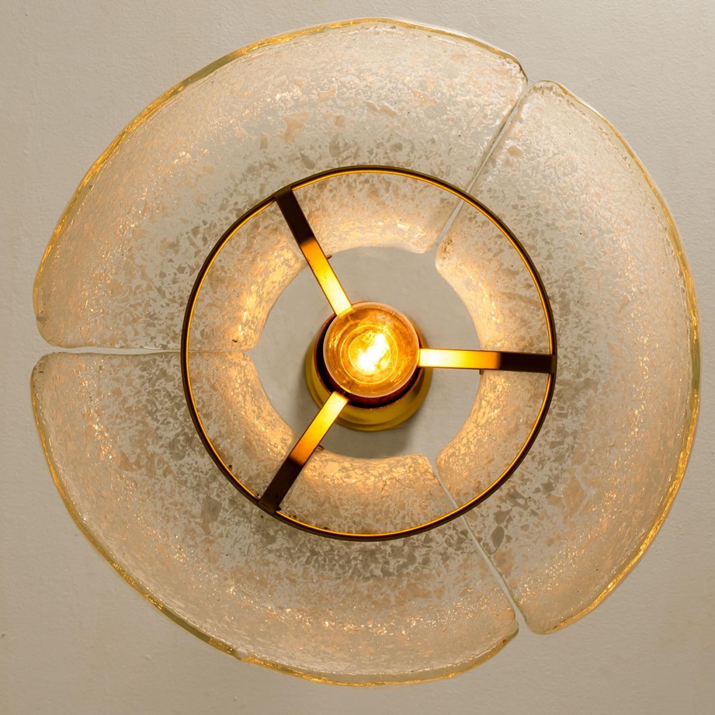 Pendant Flower Lamp by Hillebrand, Europe, Germany For Sale 1