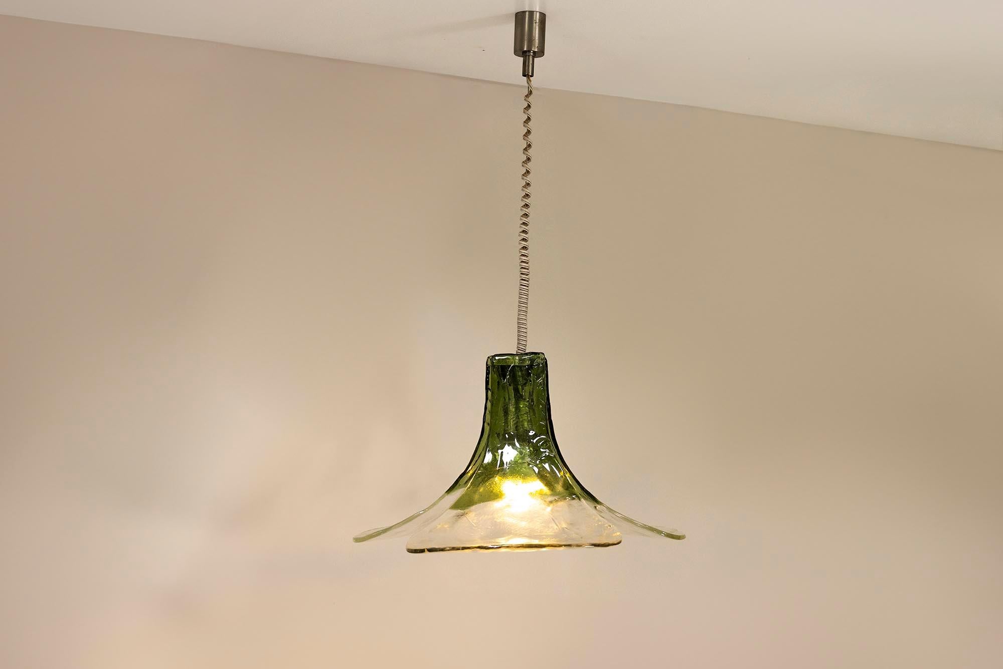 Pendant Flower-shaped Lamp by Carlo Nason for Kalmar Franken, Austria 1960s 1