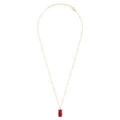 Pendant for Kids, Young Gummy Bear Watermelon Silver Gold-Plated Greek Jewelry