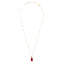 Pendant for Kids, Young Gummy Bear Watermelon Silver Gold-Plated Greek Jewelry