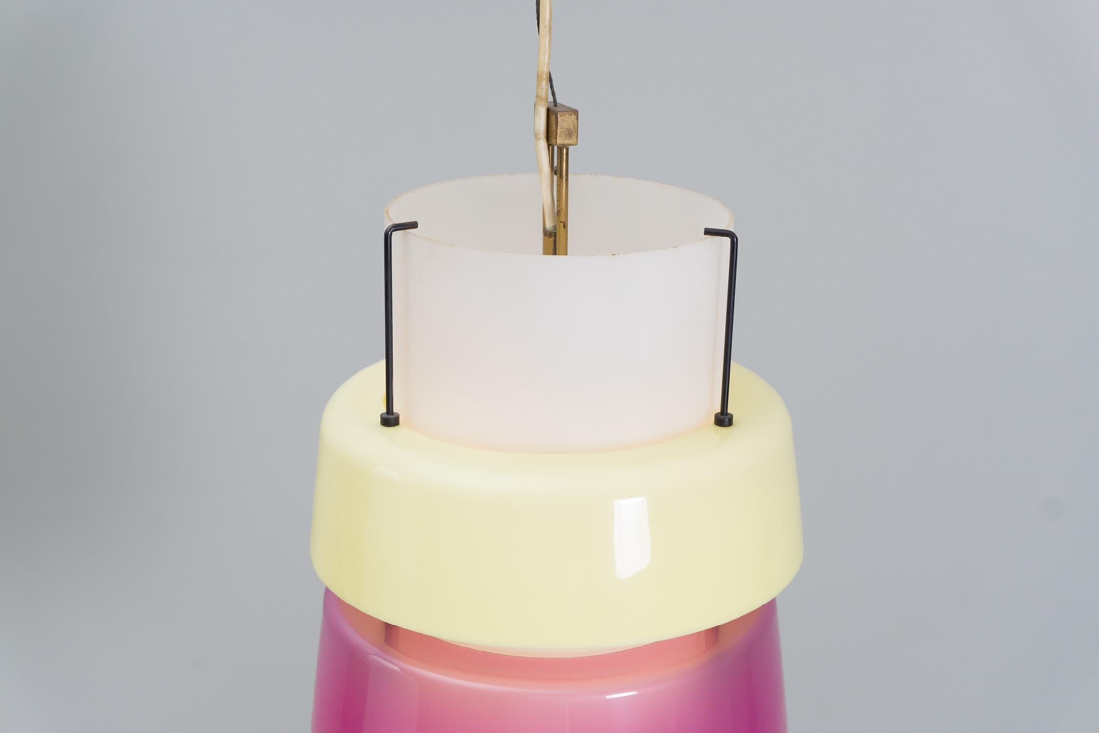 Pendant, Glass and Perspex, Stilnovo, 1955 1