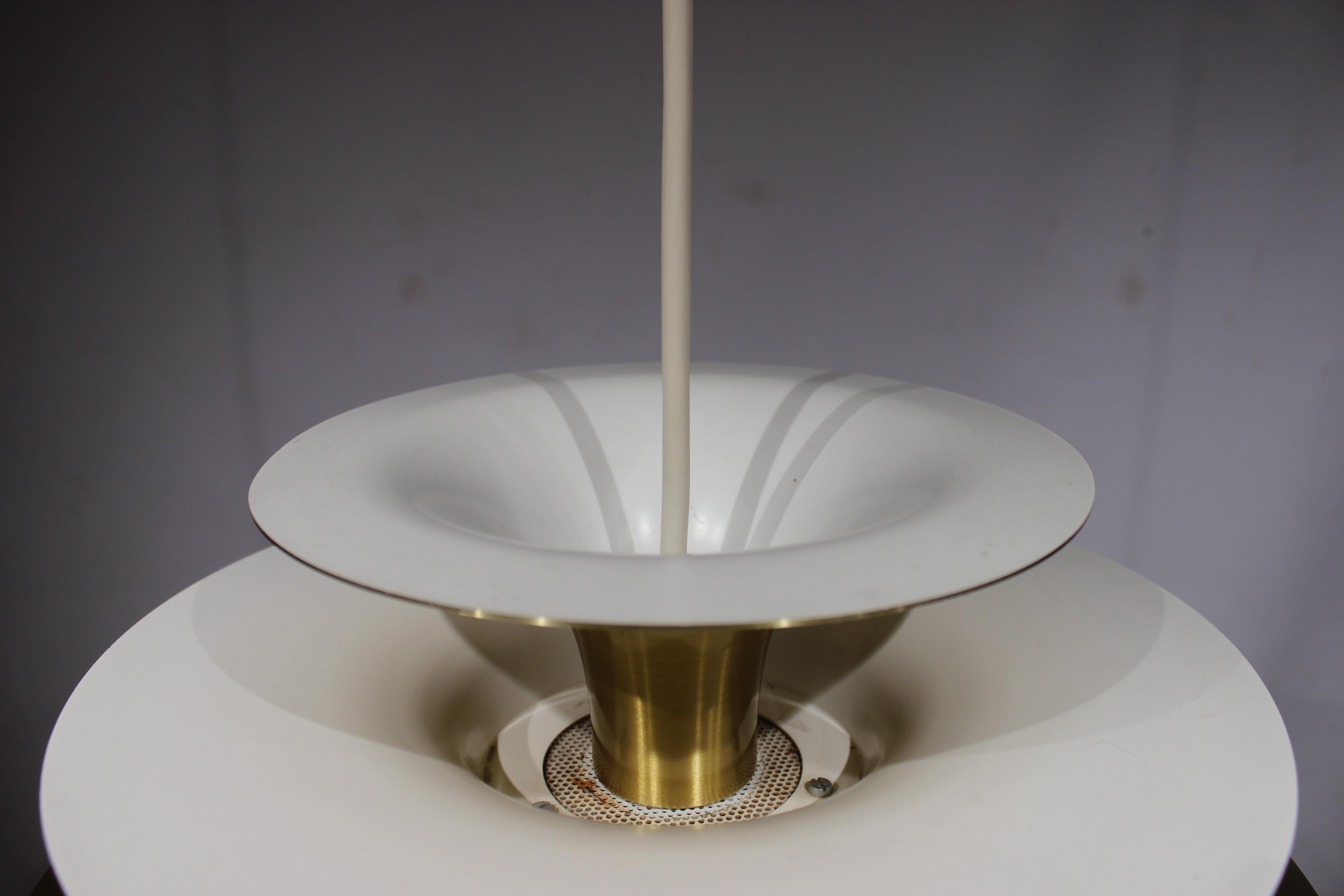Mid-20th Century Pendant in Brass by Bent Karlby from the 1960s