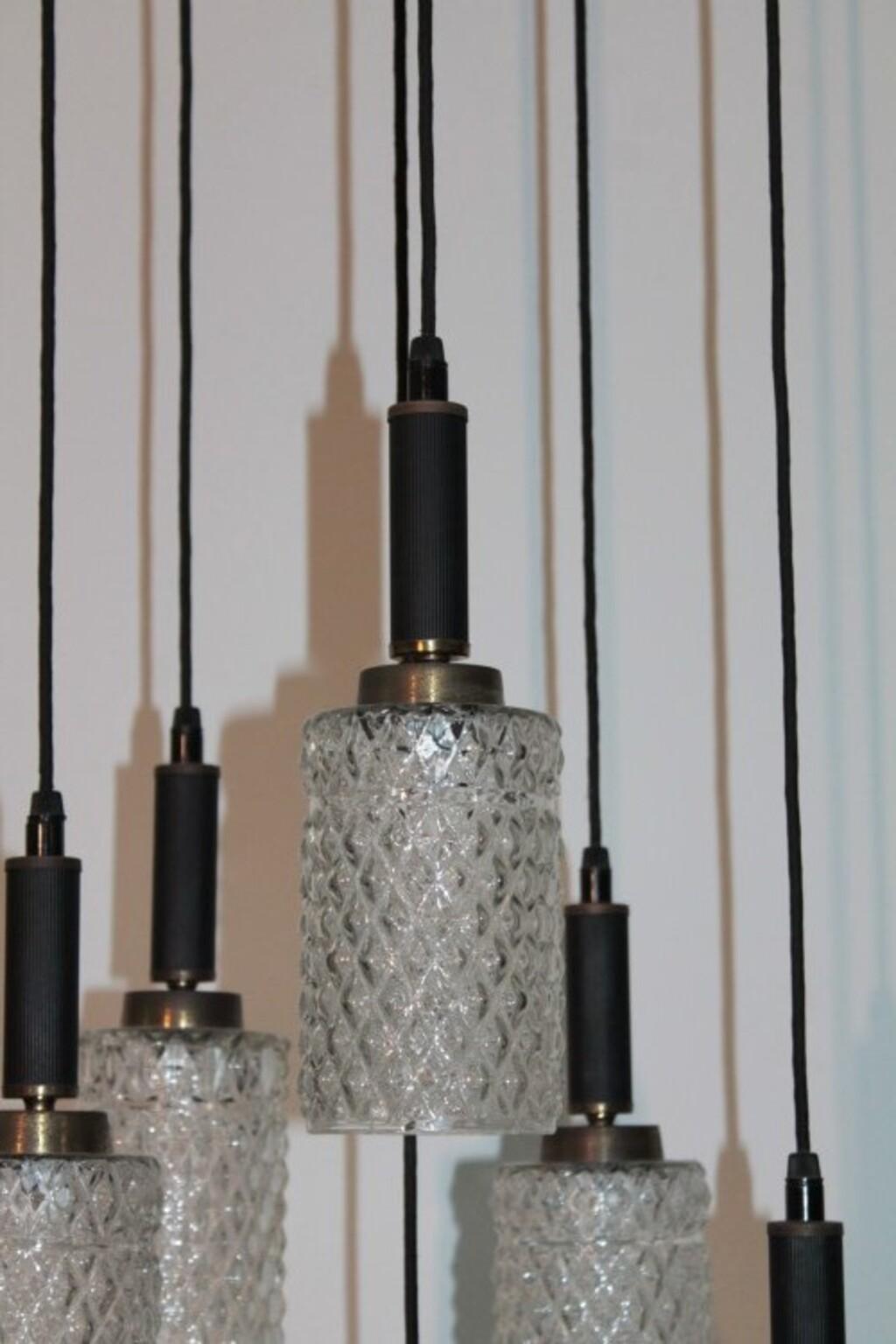 Mid-Century Modern Pendant Lamp 1950s in the Style of Stilnovo For Sale