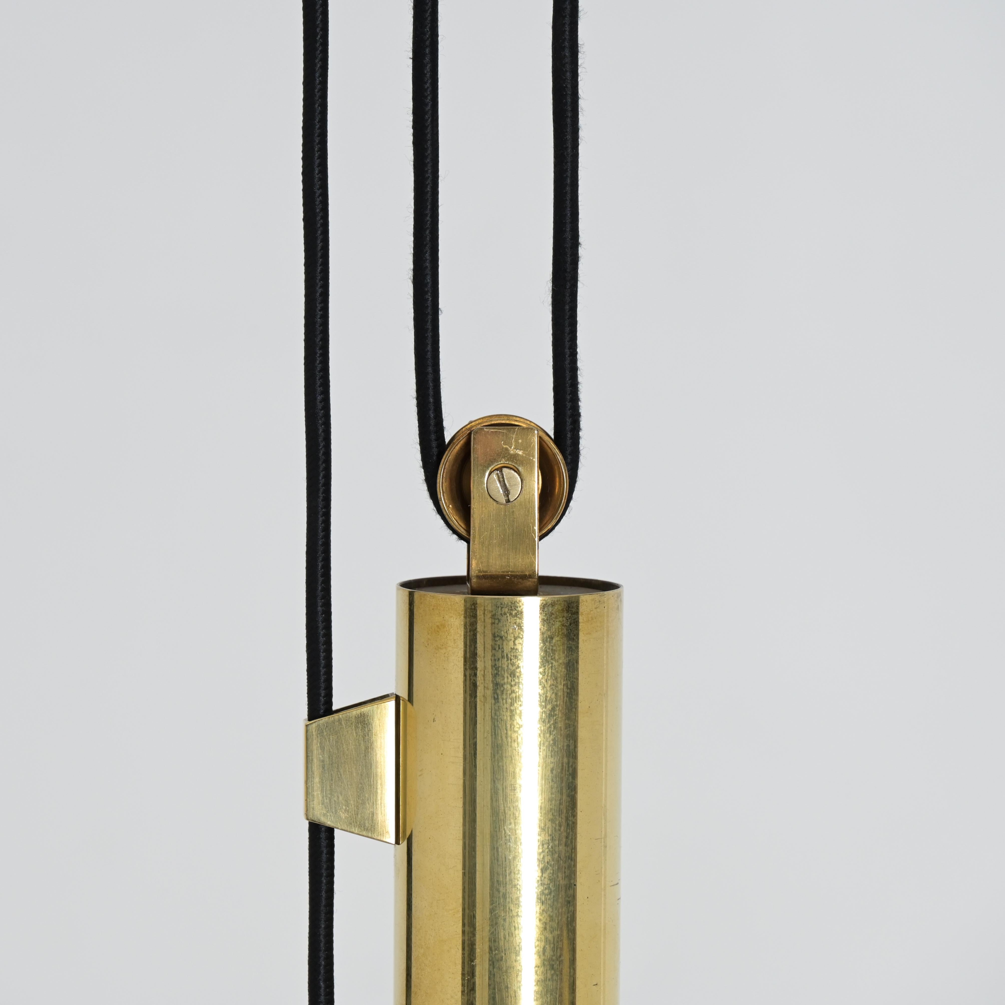Metal Pendant Lamp A5011 by Gaetano Scolari for Stilnovo