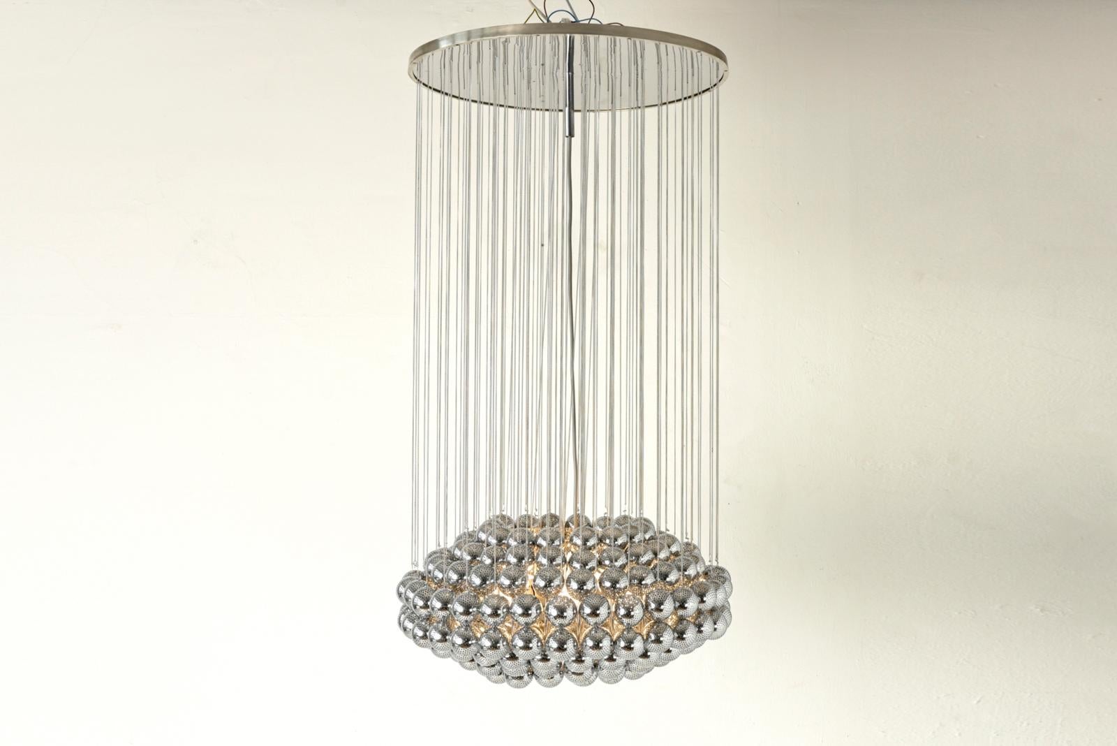 Mid-Century Modern Pendant Lamp attr. to Verner Panton, Switzerland - 1969 For Sale