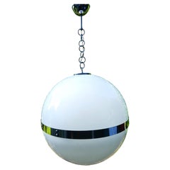 Pendant lamp attributed to Harvey Guzzini. XL - Circular neon lights.