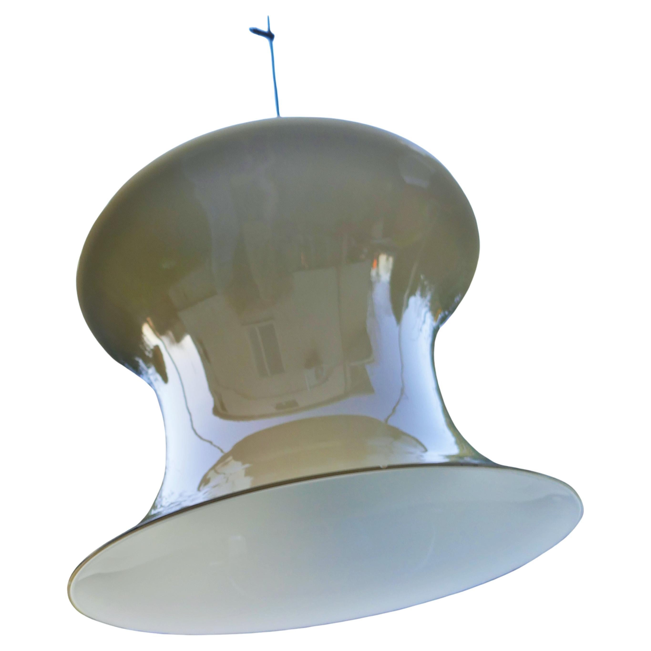 Pendant lamp attributed to Lumenform, Venini or Vistosi in vendita 3
