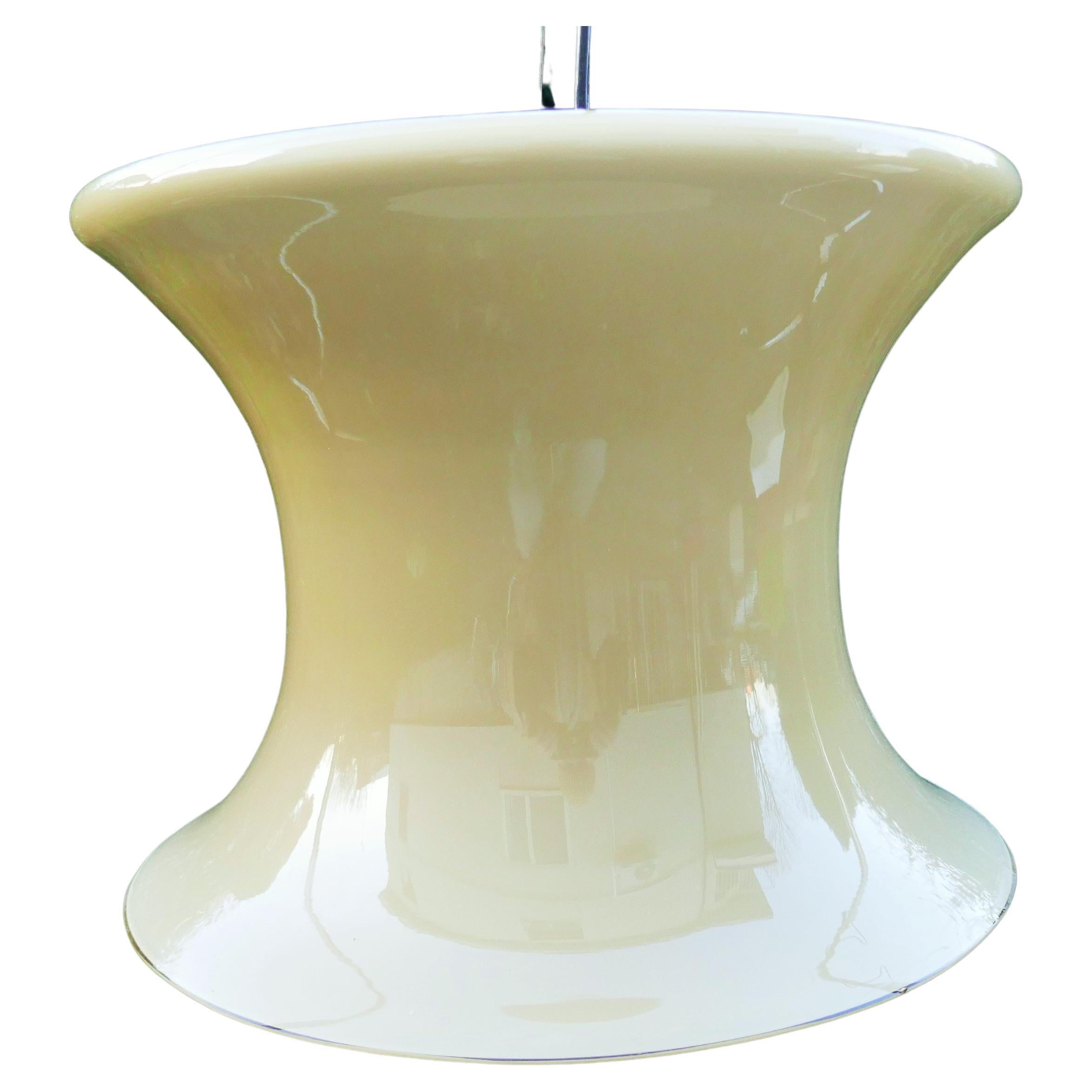 Moderno Pendant lamp attributed to Lumenform, Venini or Vistosi in vendita