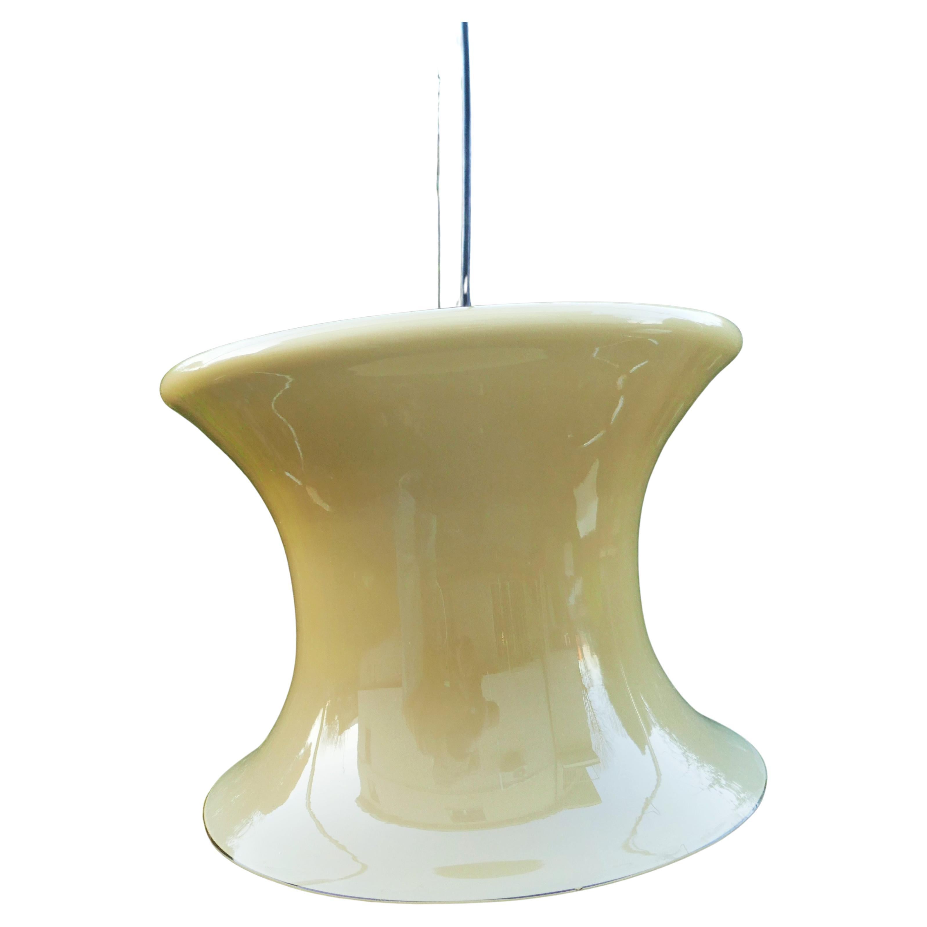 Mid-20th Century Pendant lamp attributed to Lumenform, Venini or Vistosi in vendita