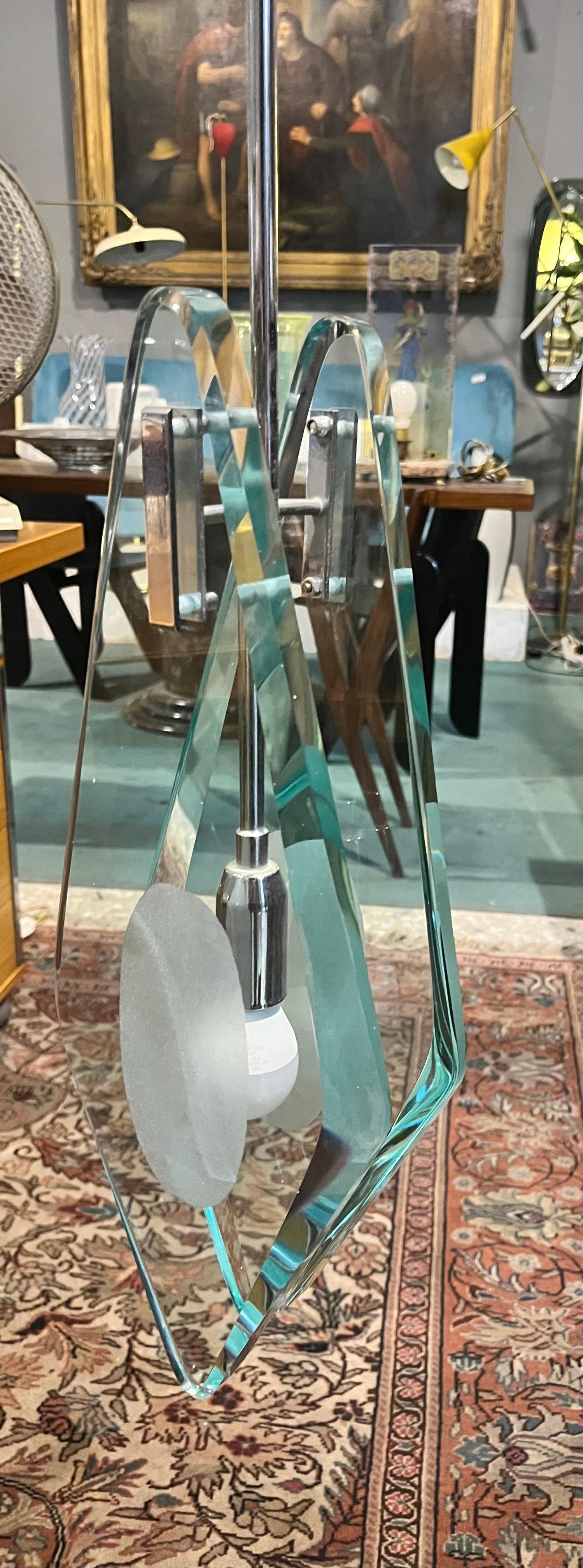 Mid-20th Century Pendant lamp attributed to Max Igrand of the 60s in vendita