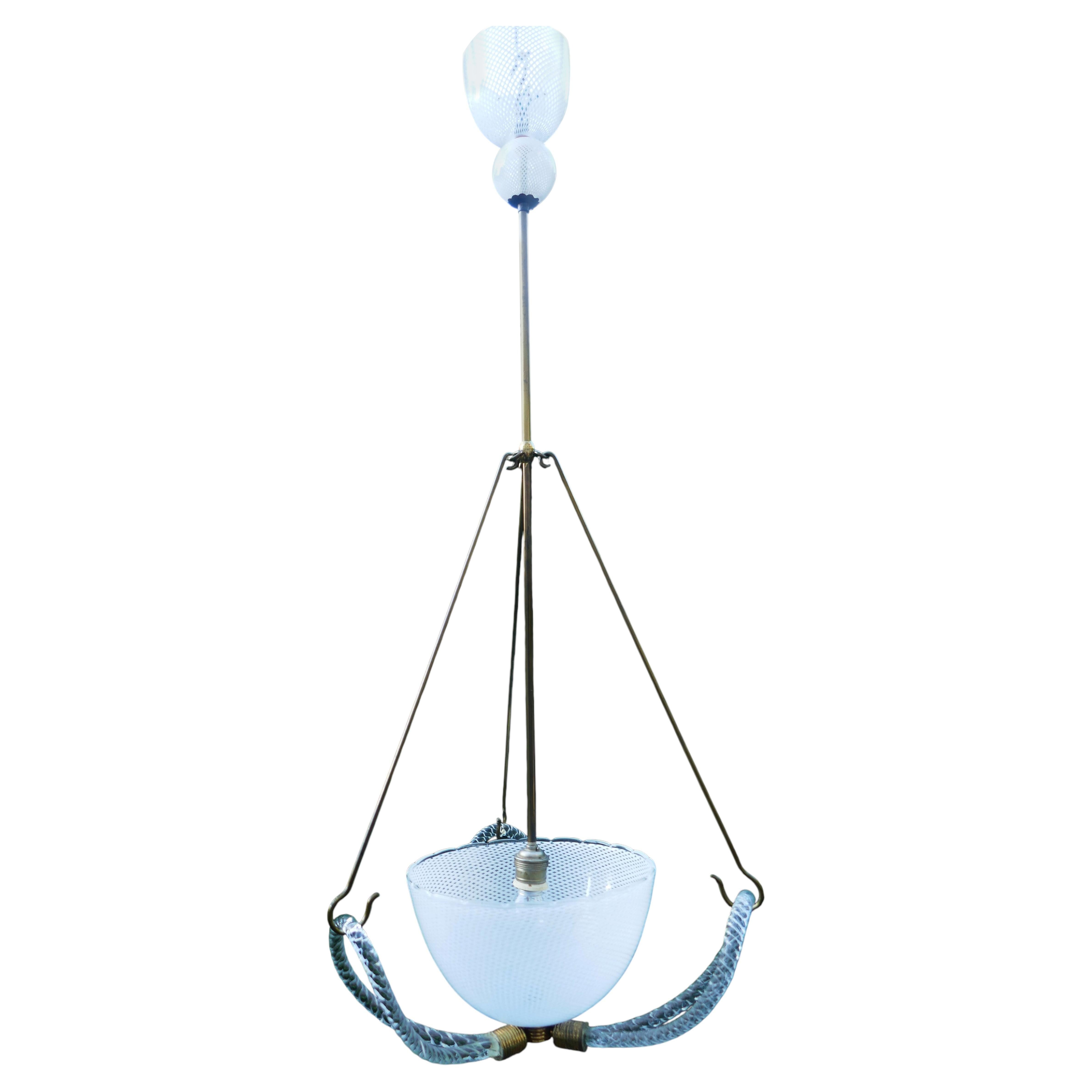 Seguso style pendant lamp in vendita