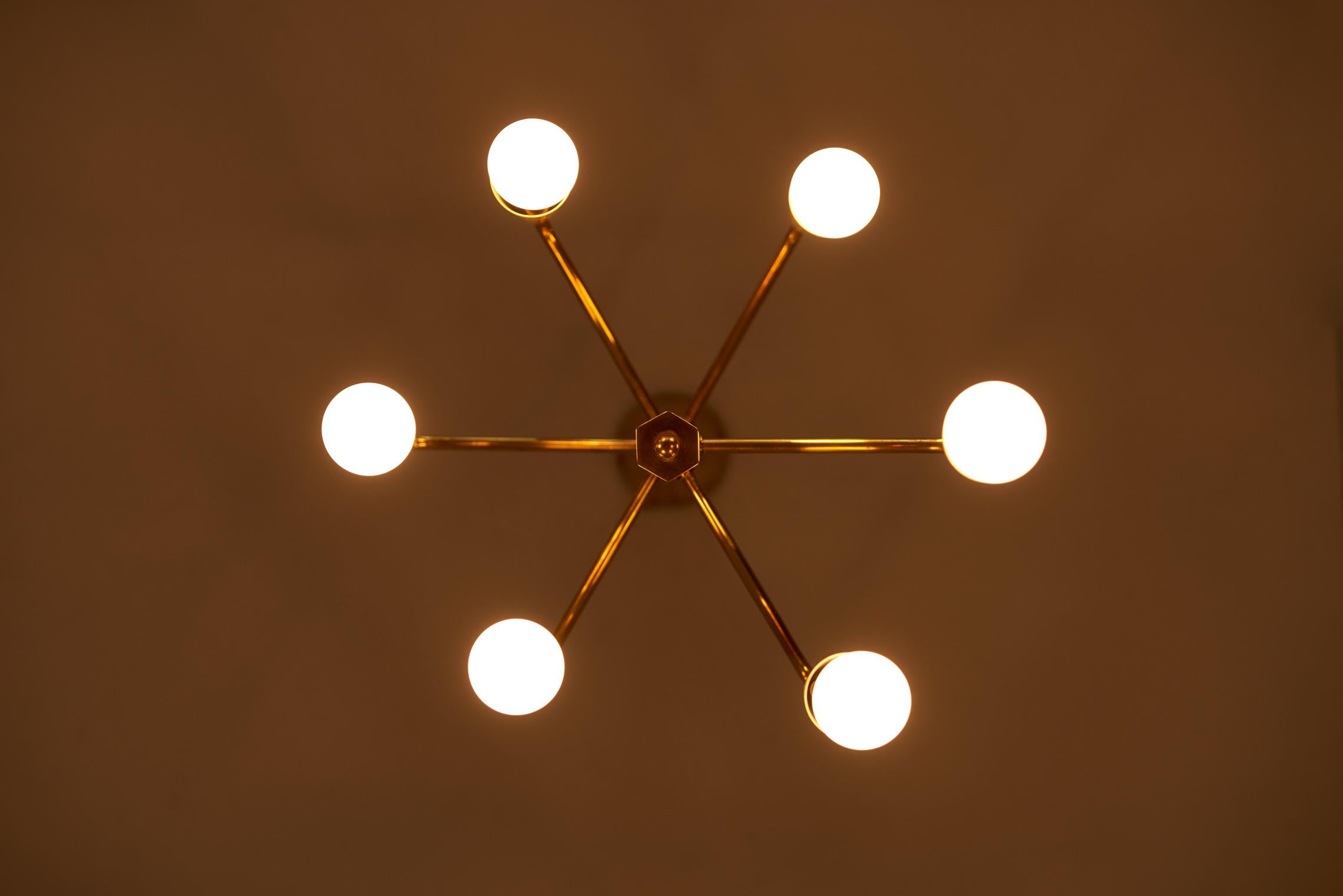 Pendant Lamp Attributed to Stilnovo, 1970s 2