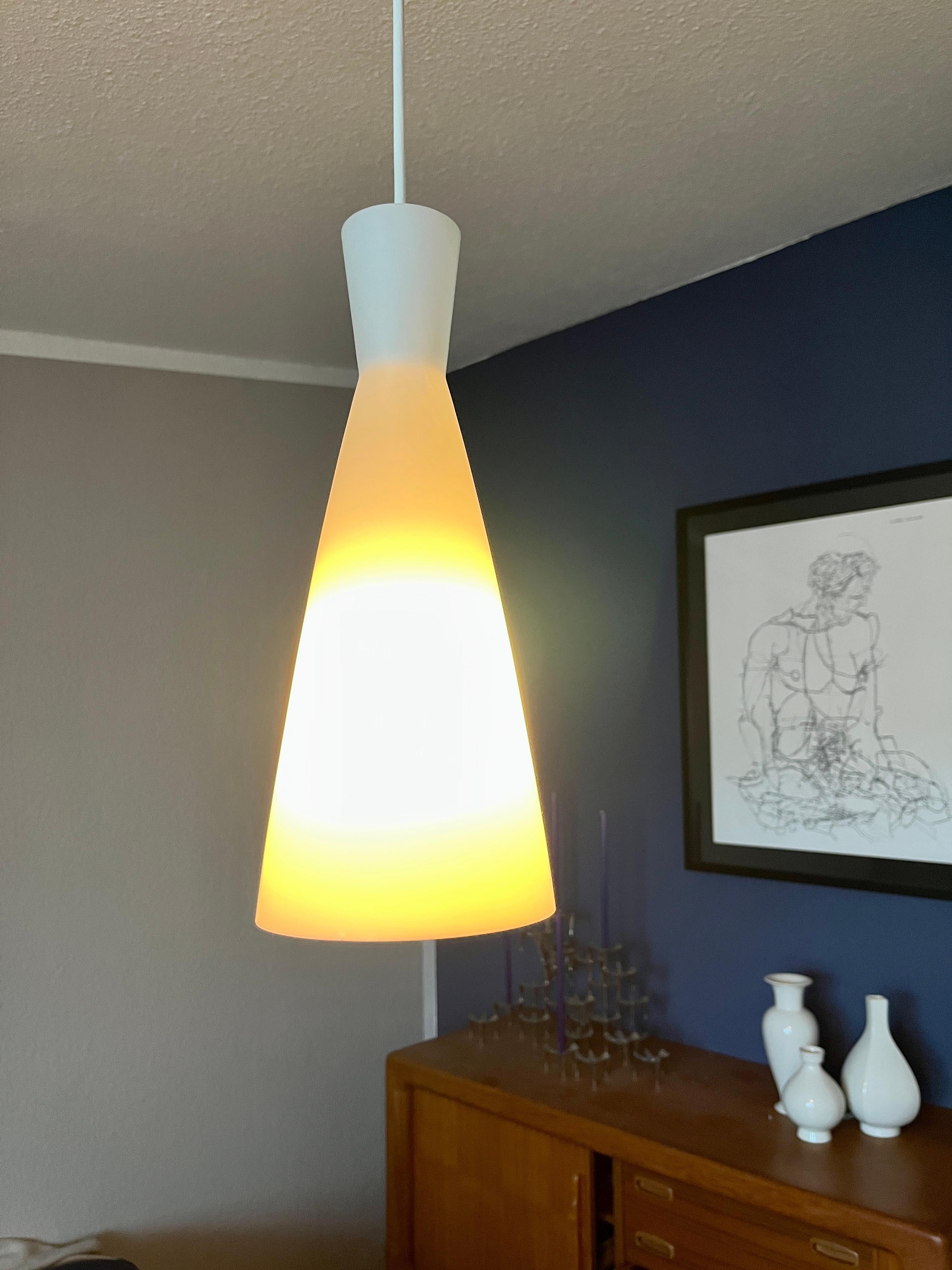 Mid-Century Modern Pendant lamp by Aloys Gangkofner for Peill & Putzler - „Island“ For Sale