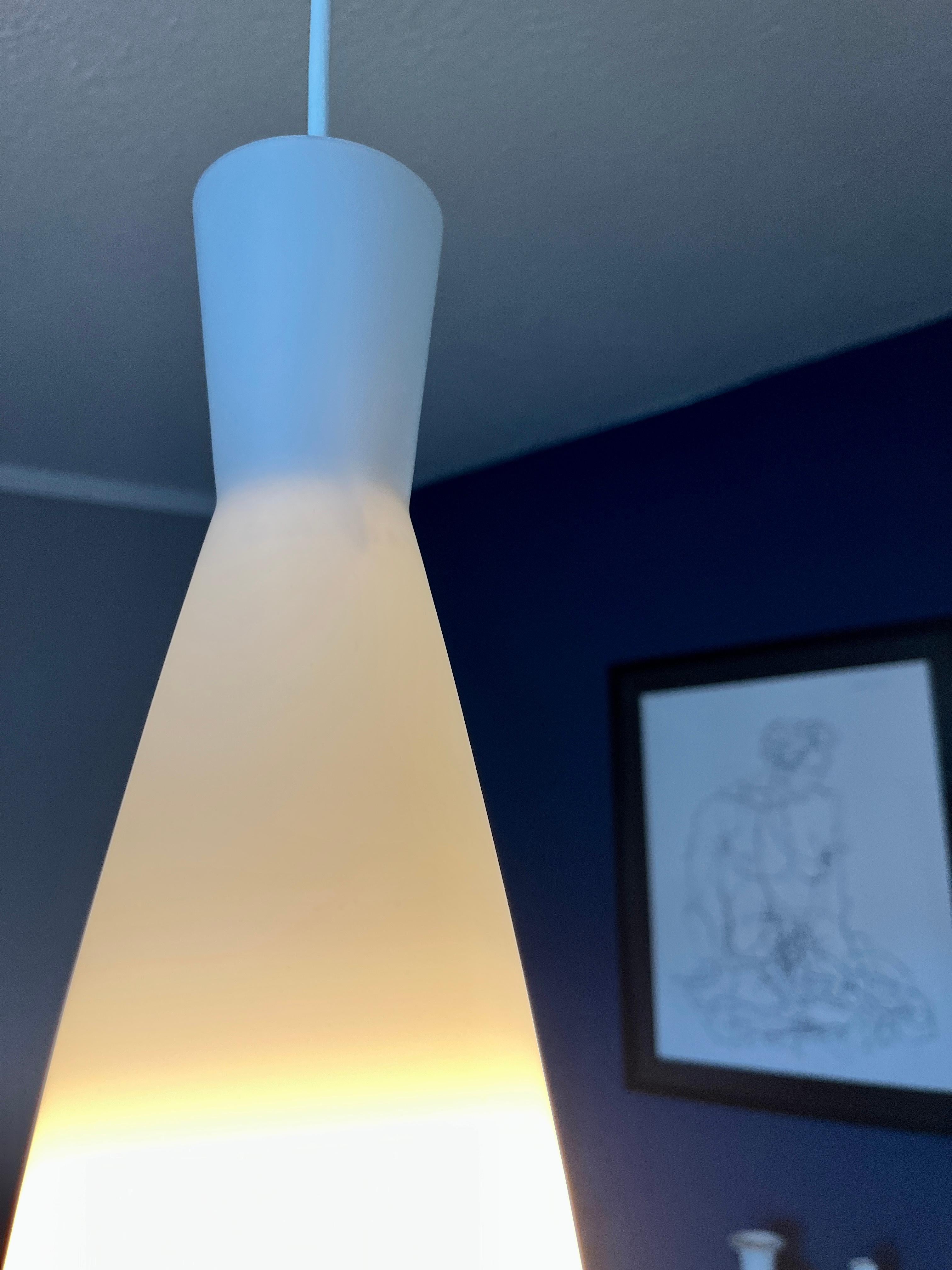 Blown Glass Pendant lamp by Aloys Gangkofner for Peill & Putzler - „Island“ For Sale
