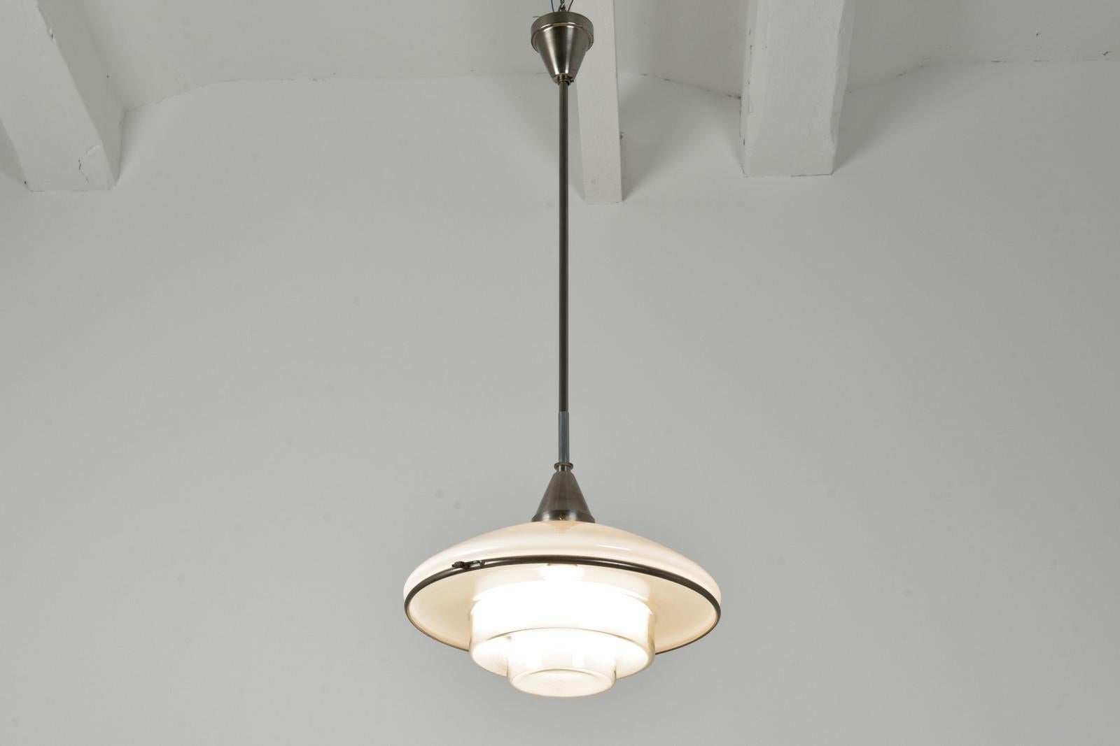 Mid-20th Century Pendant Lamp by C. F. Otto Müller for SISTRAH, Germany - 1931 For Sale