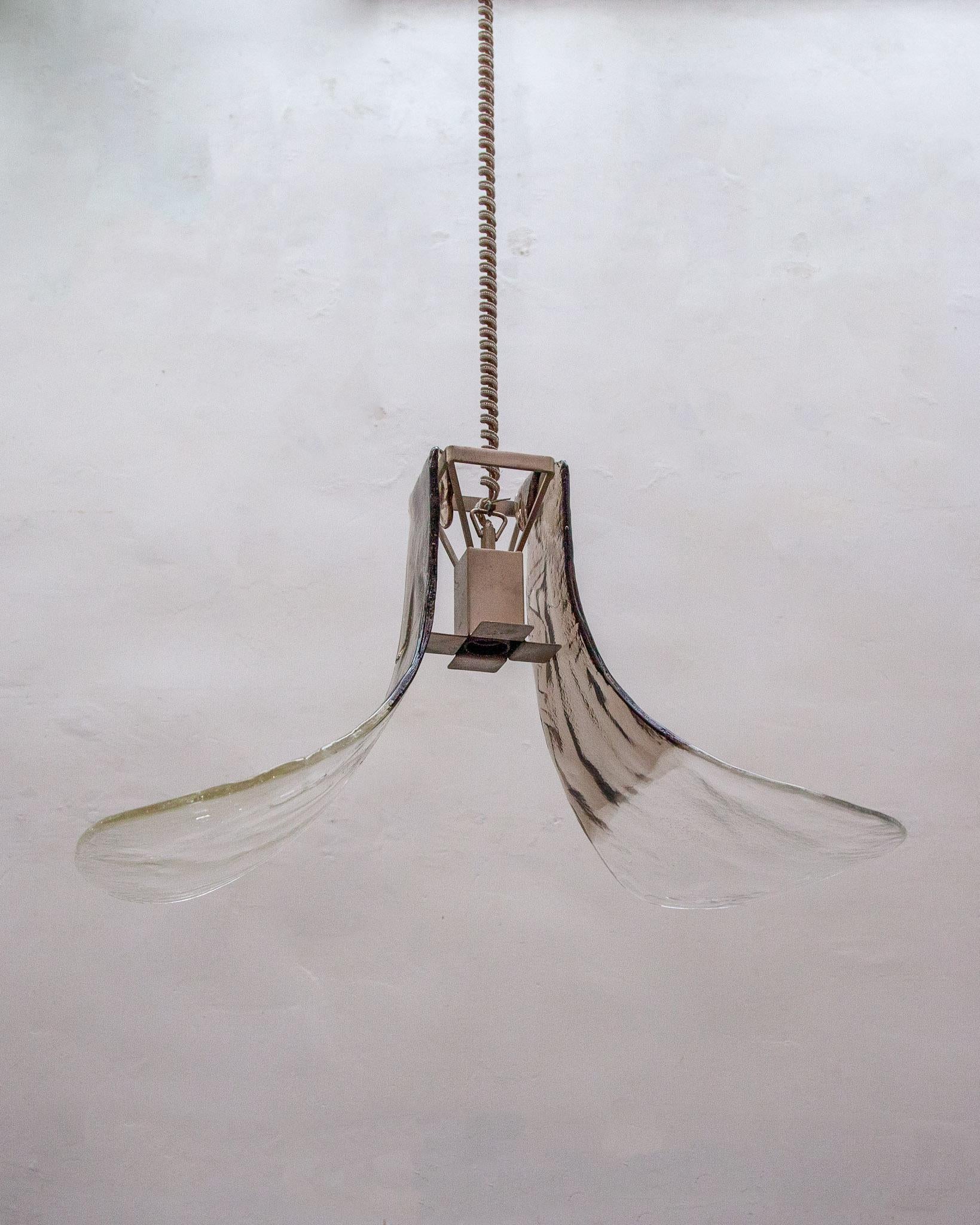 Pendant Lamp by Carlo Nason, Mazzega for J.T. Kalmar in Murano Glass, 1970s In Good Condition For Sale In Antwerp, BE