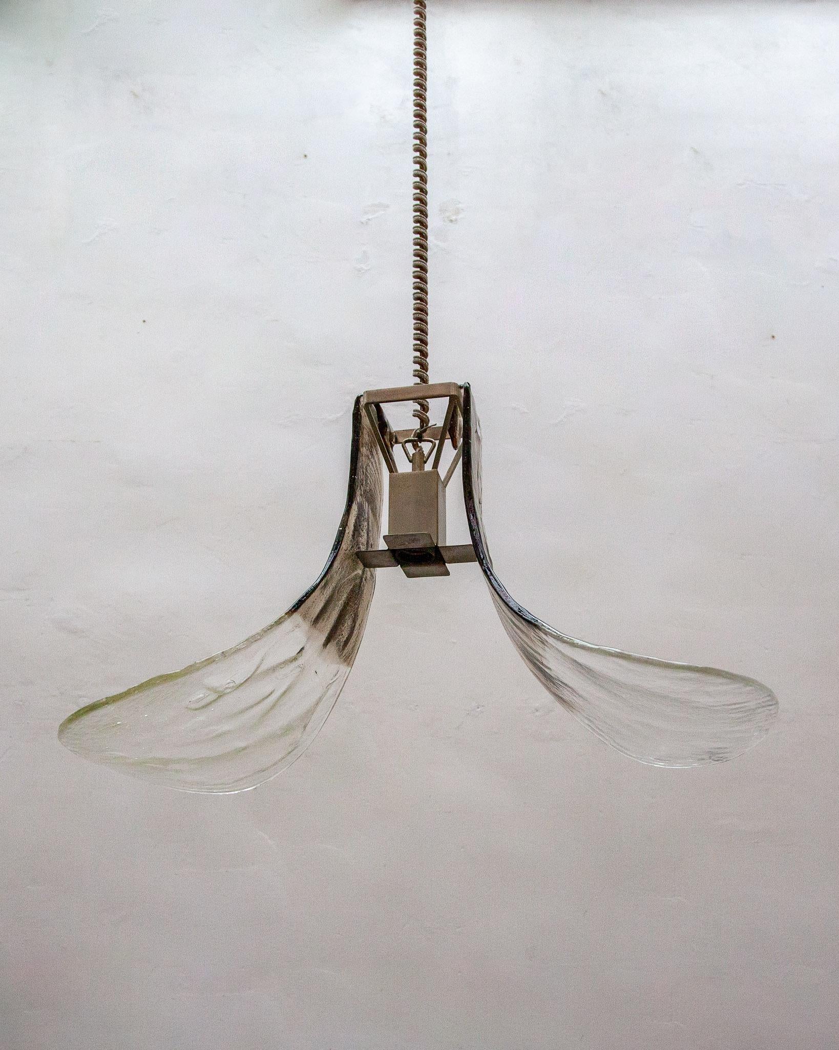 Late 20th Century Pendant Lamp by Carlo Nason, Mazzega for J.T. Kalmar in Murano Glass, 1970s