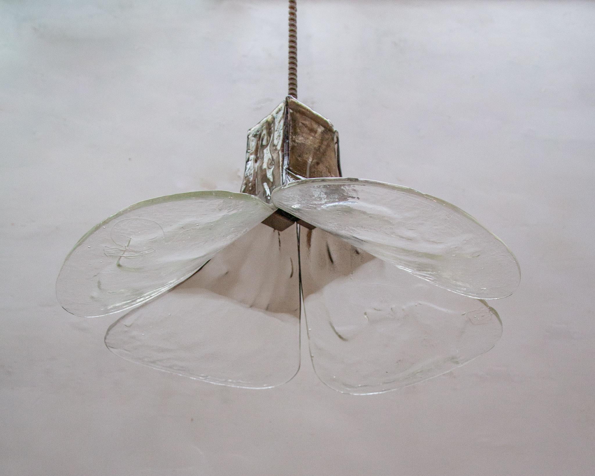 Pendant Lamp by Carlo Nason, Mazzega for J.T. Kalmar in Murano Glass, 1970s For Sale 2