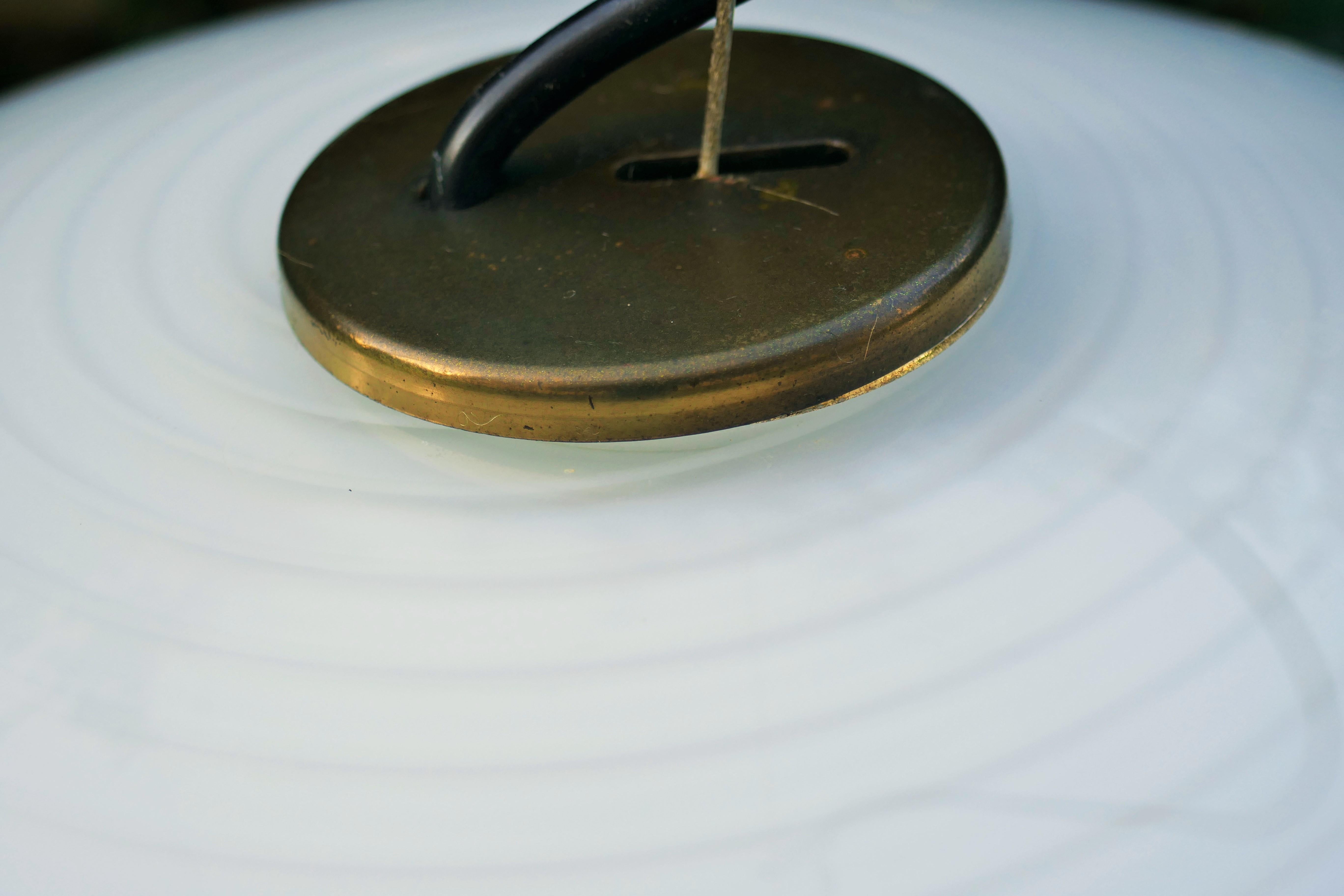 Italian Pendant lamp by Effetre International possible Lino Tagliapietra - Swirl vortex For Sale