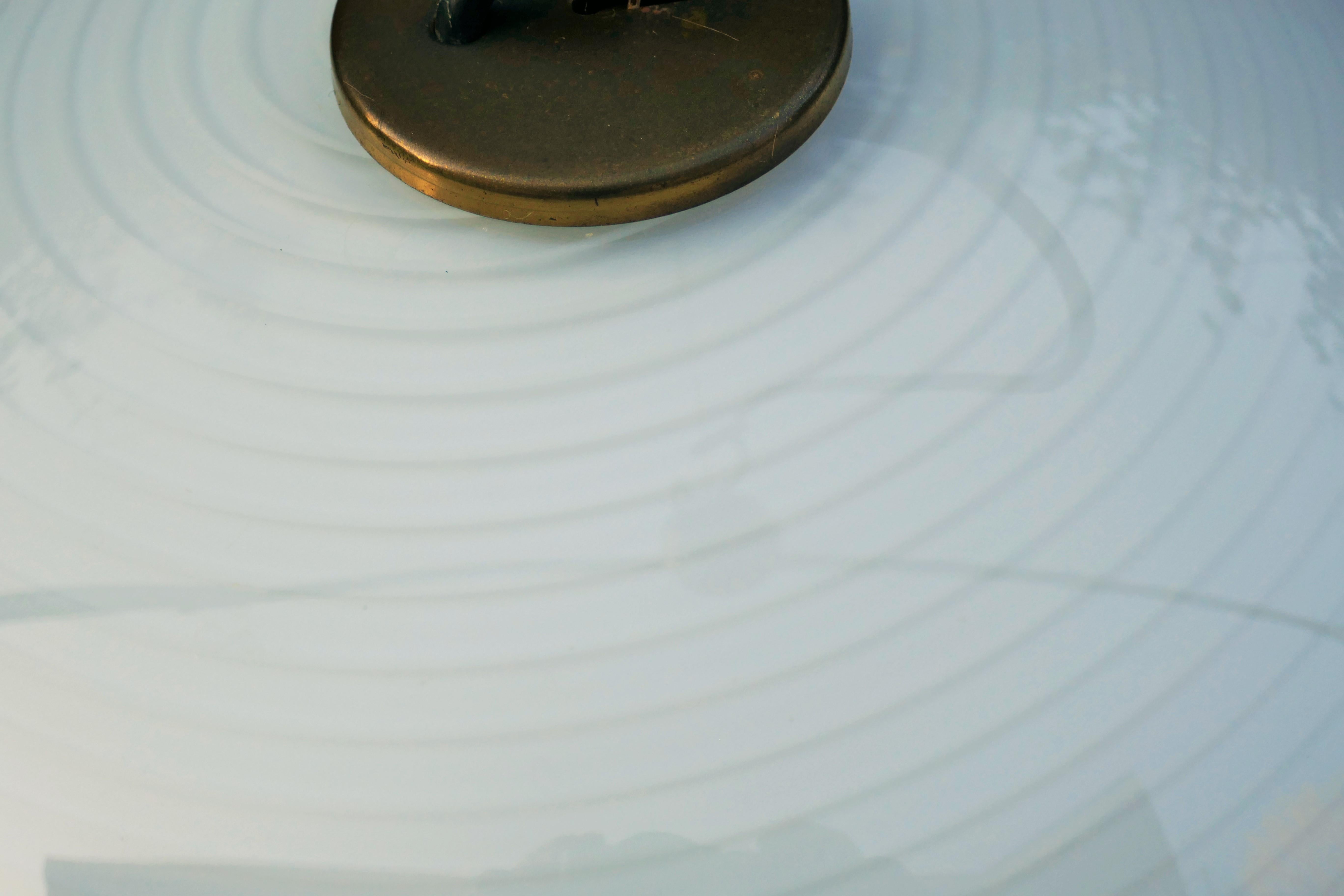 Murano Glass Pendant lamp by Effetre International possible Lino Tagliapietra - Swirl vortex For Sale