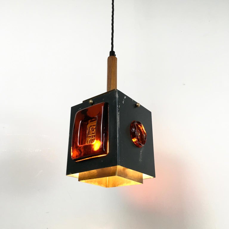 Pendant Lamp by Einar Backström and Erik Höglund for Boda Glasbruck,  Sweden, 1960s For Sale at 1stDibs | erik höglund lampa